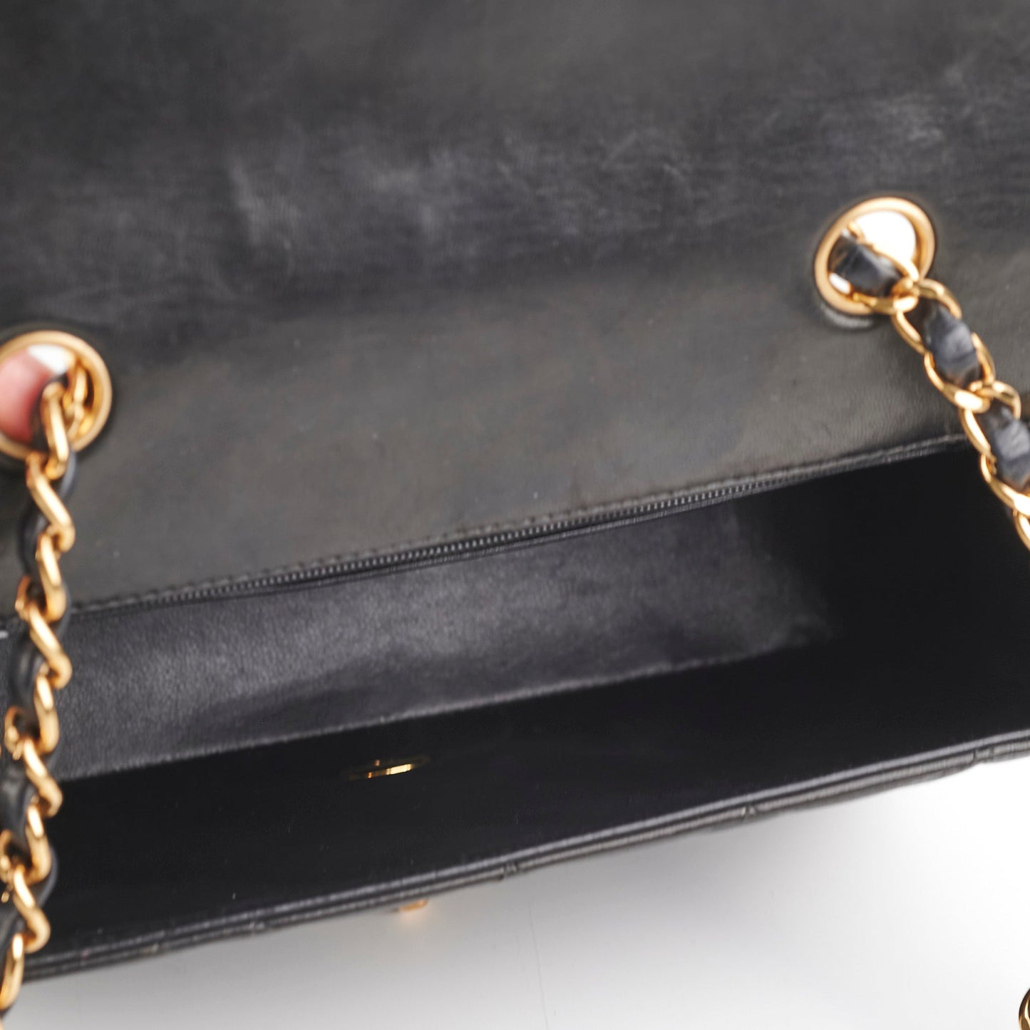 Chanel Small  Diana Lambskin Black