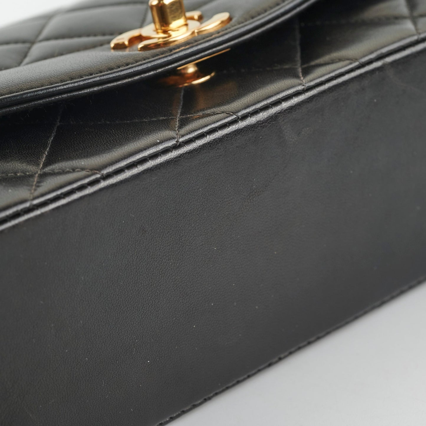 Chanel Small  Diana Lambskin Black