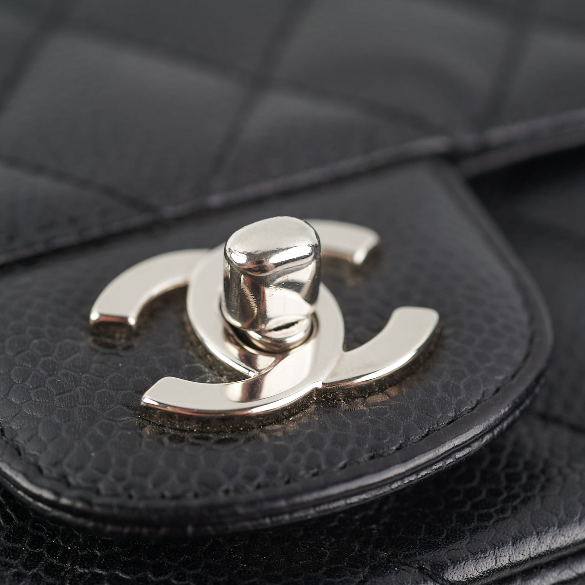 Chanel Caviar Mini Square Bag Black