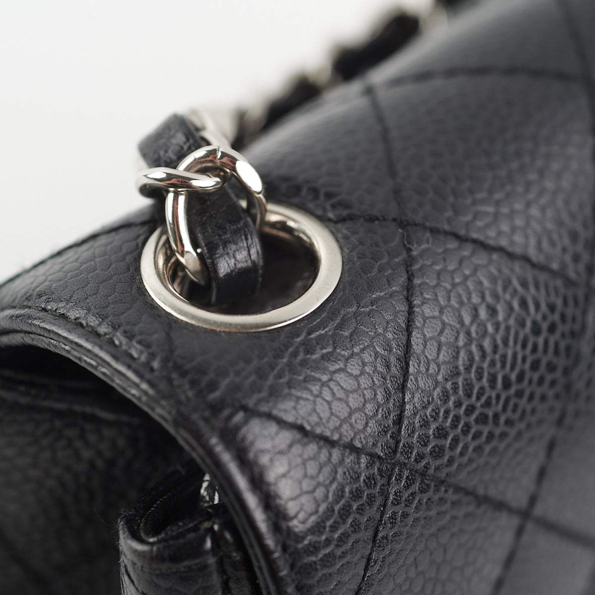 Chanel Caviar Mini Square Bag Black