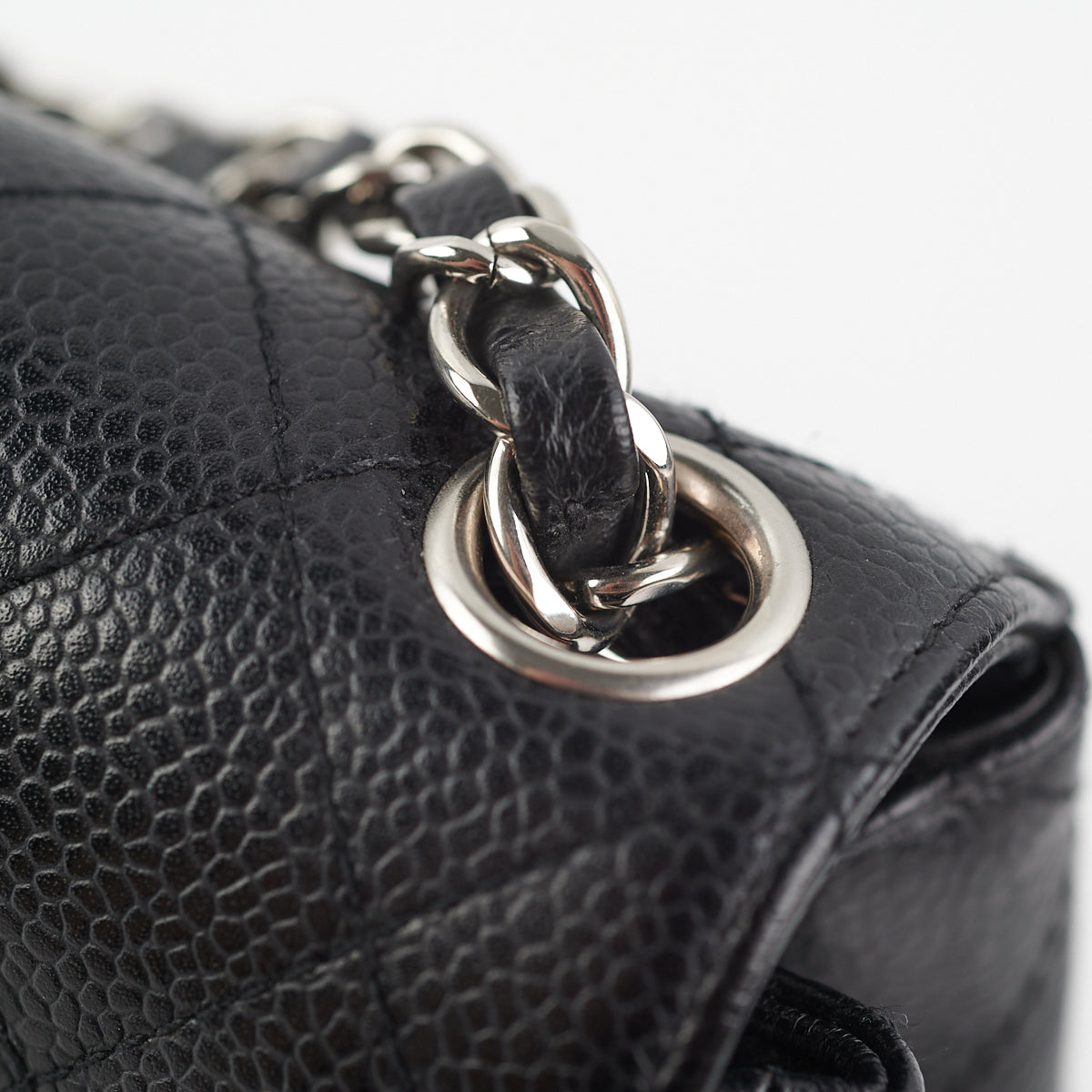 Chanel Caviar Mini Square Bag Black