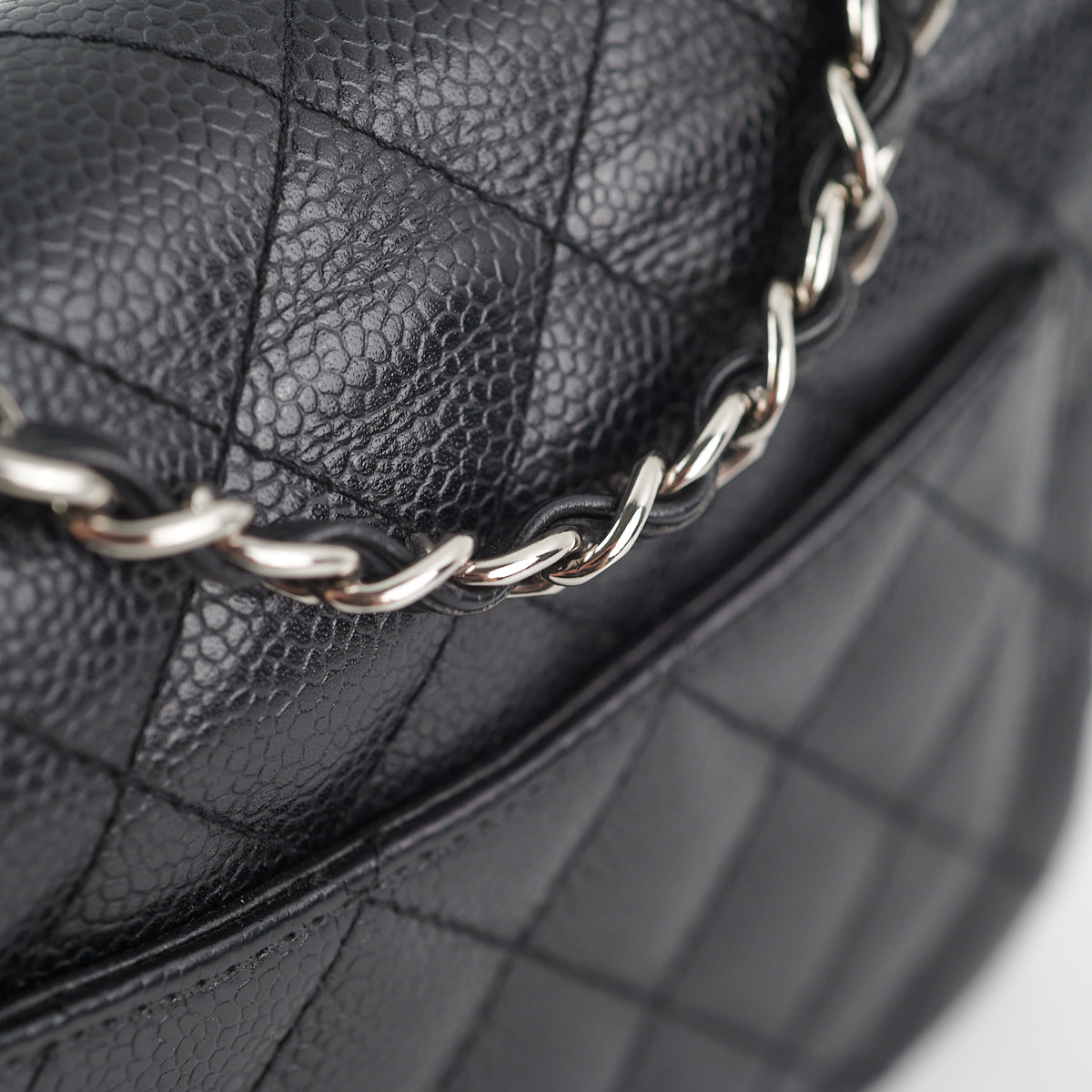 Chanel Caviar Mini Square Bag Black