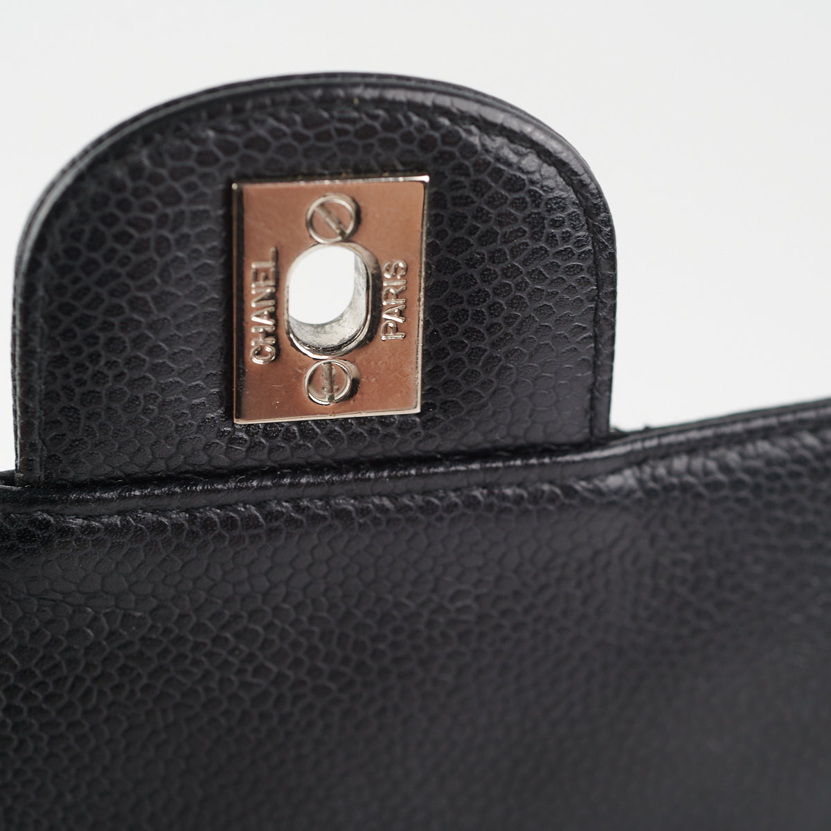 Chanel Caviar Mini Square Bag Black
