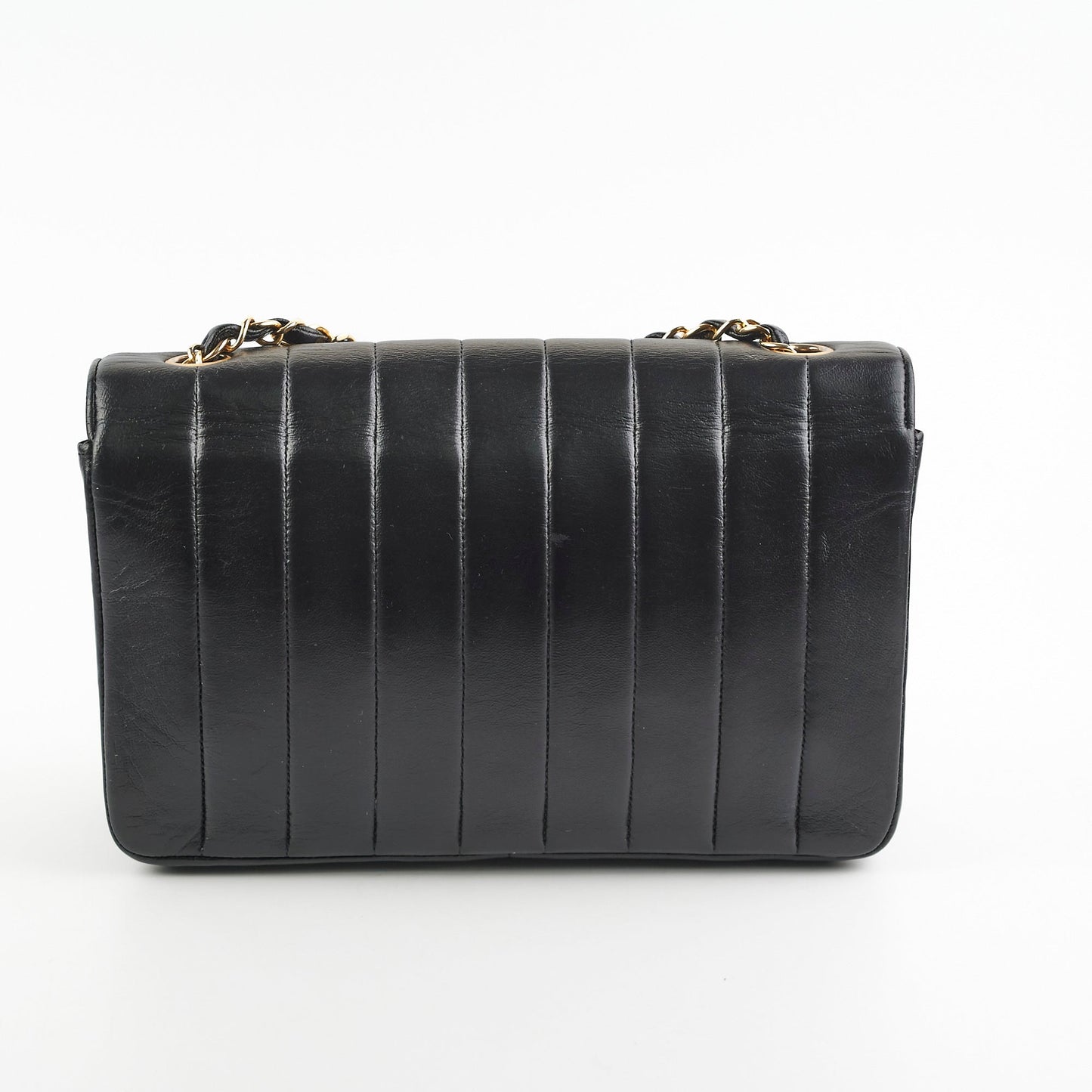 Chanel  Lambskin Vertical Flap Bag Black