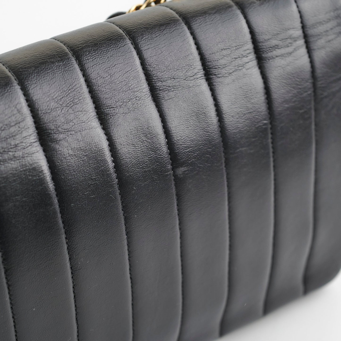 Chanel  Lambskin Vertical Flap Bag Black