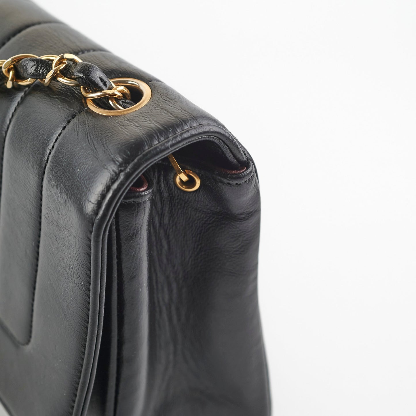 Chanel  Lambskin Vertical Flap Bag Black