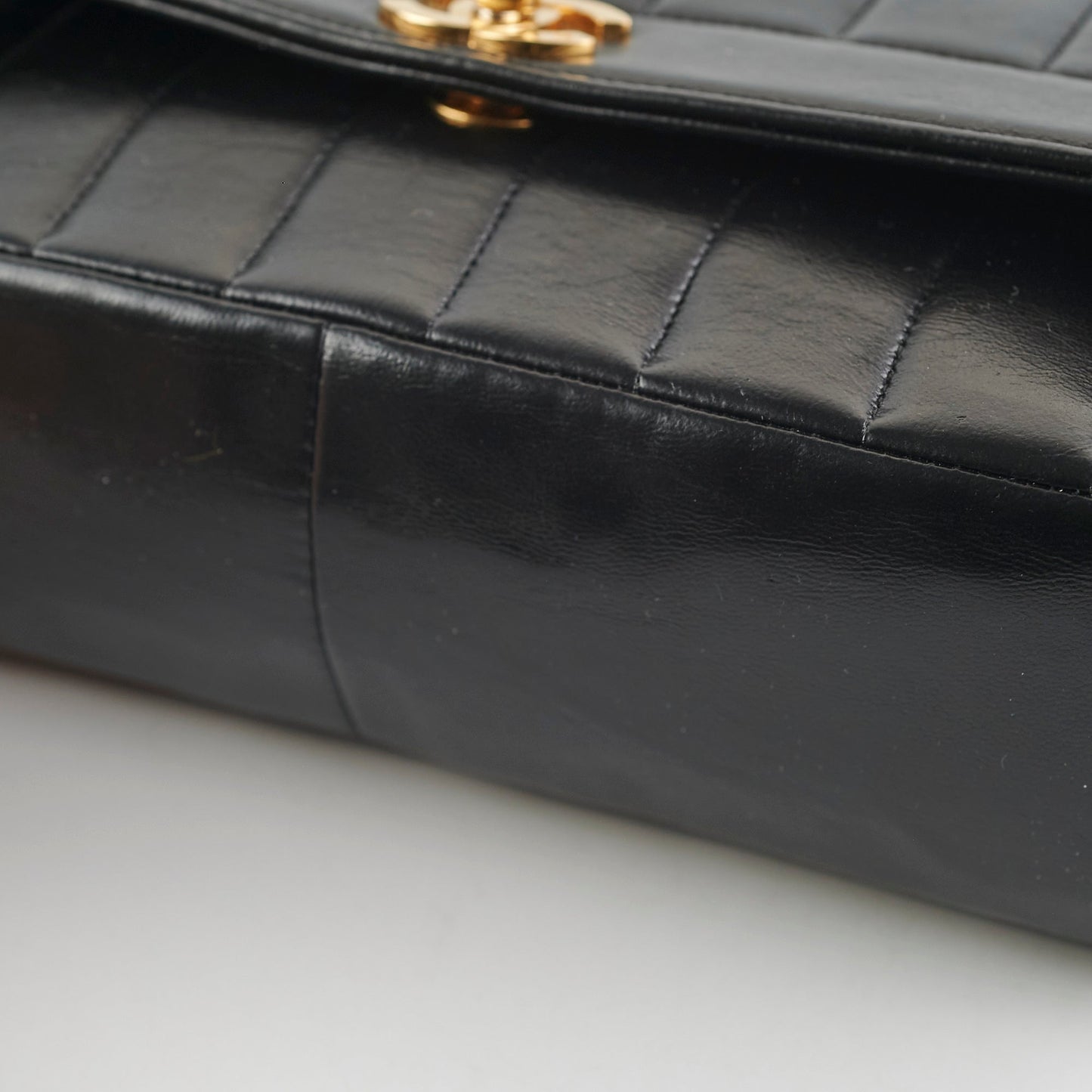 Chanel  Lambskin Vertical Flap Bag Black