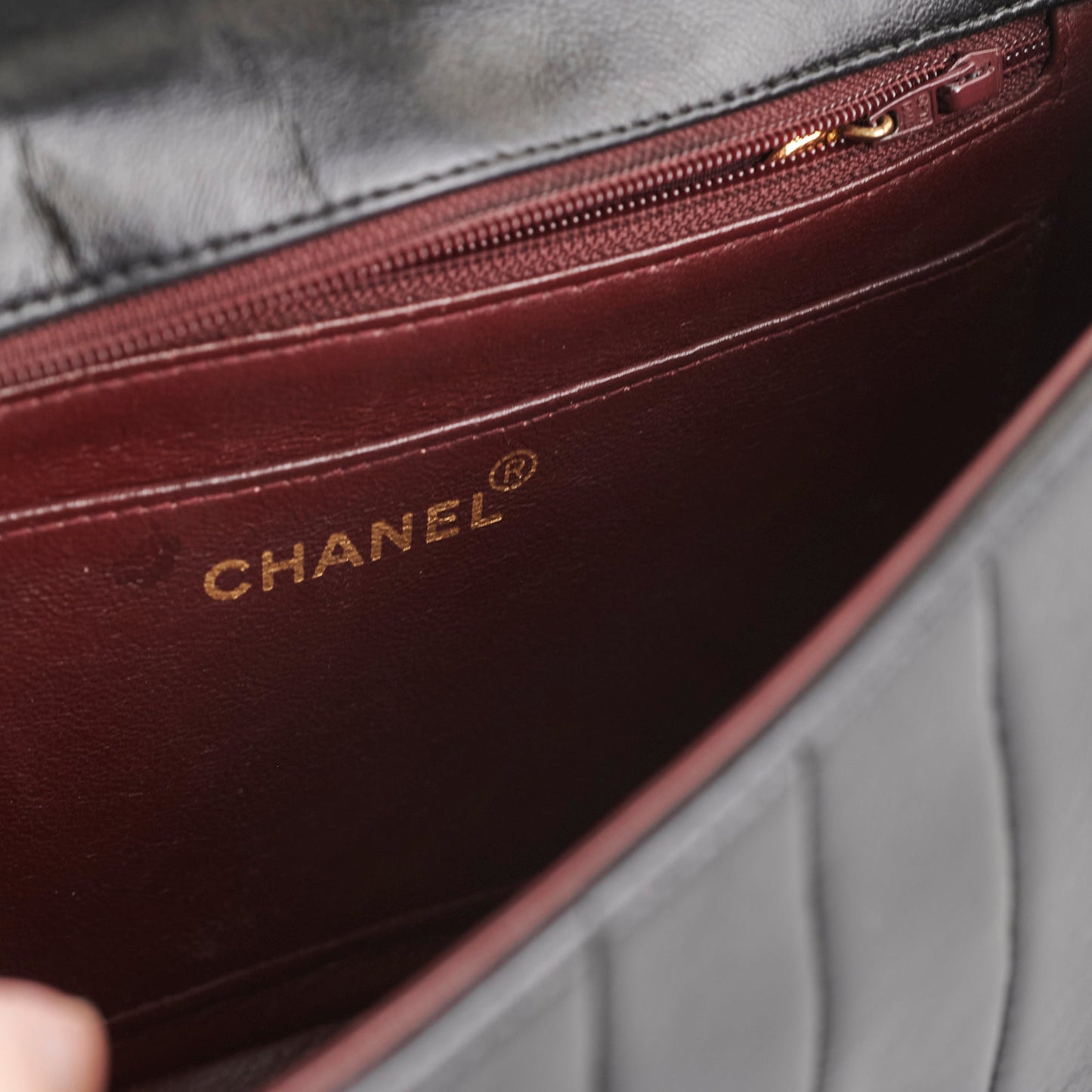 Chanel  Lambskin Vertical Flap Bag Black