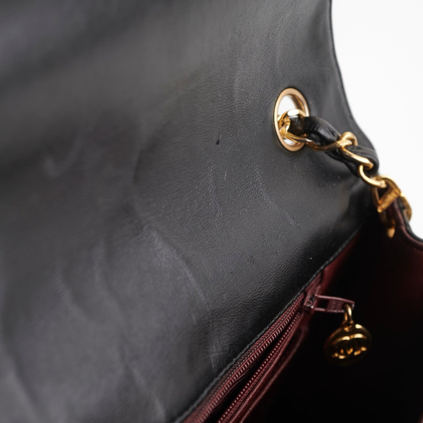 Chanel  Lambskin Vertical Flap Bag Black
