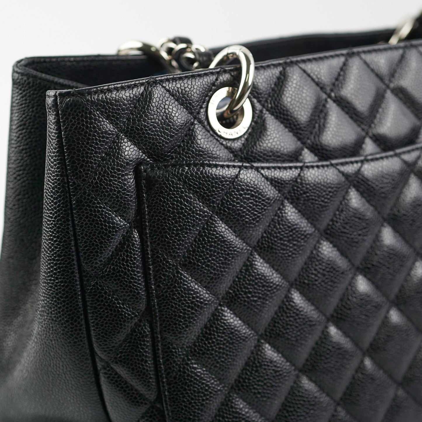 Chanel Grand Shopping Tote GST Caviar Black Shoulder Bag