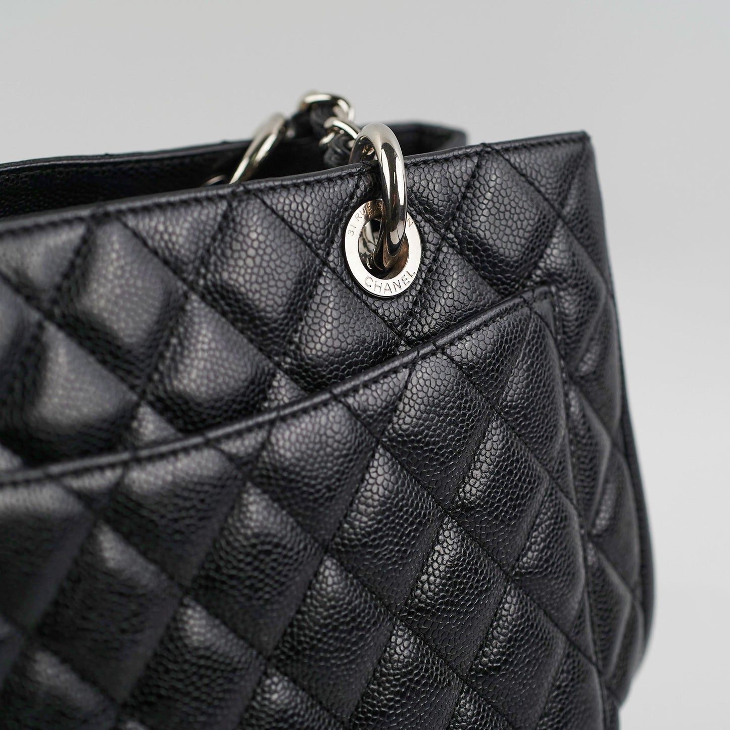 Chanel Grand Shopping Tote GST Caviar Black Shoulder Bag