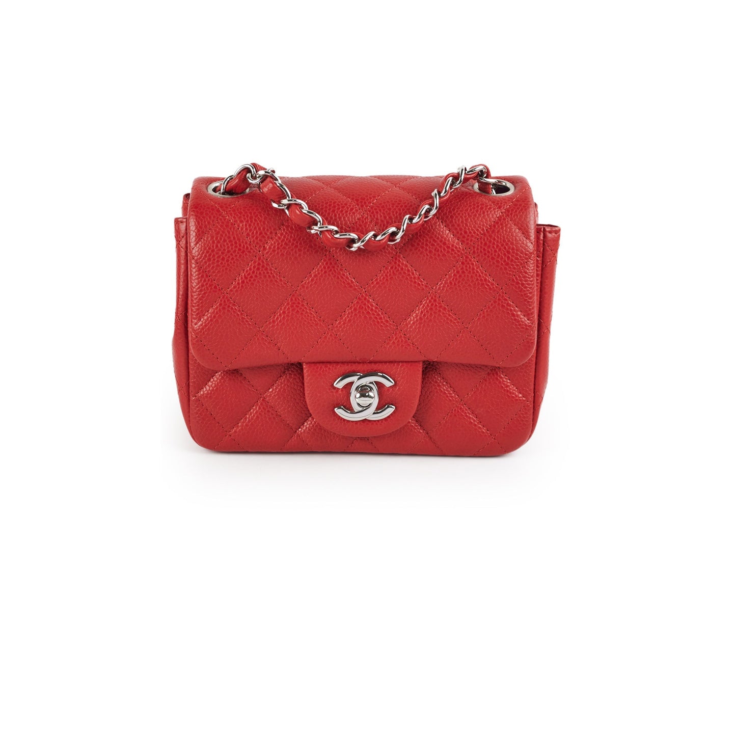 Chanel Classic Flap Square Caviar Red