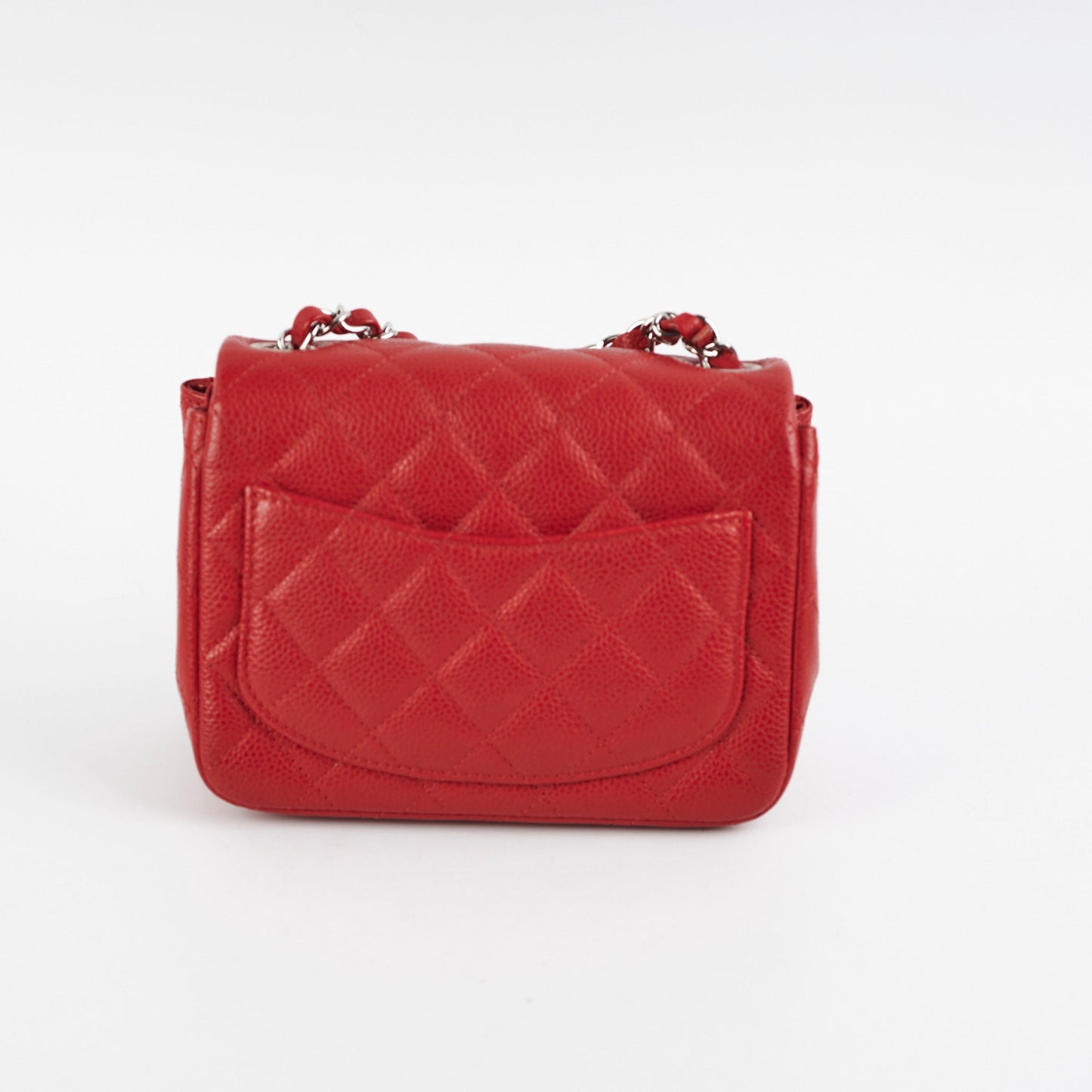 Chanel Classic Flap Square Caviar Red
