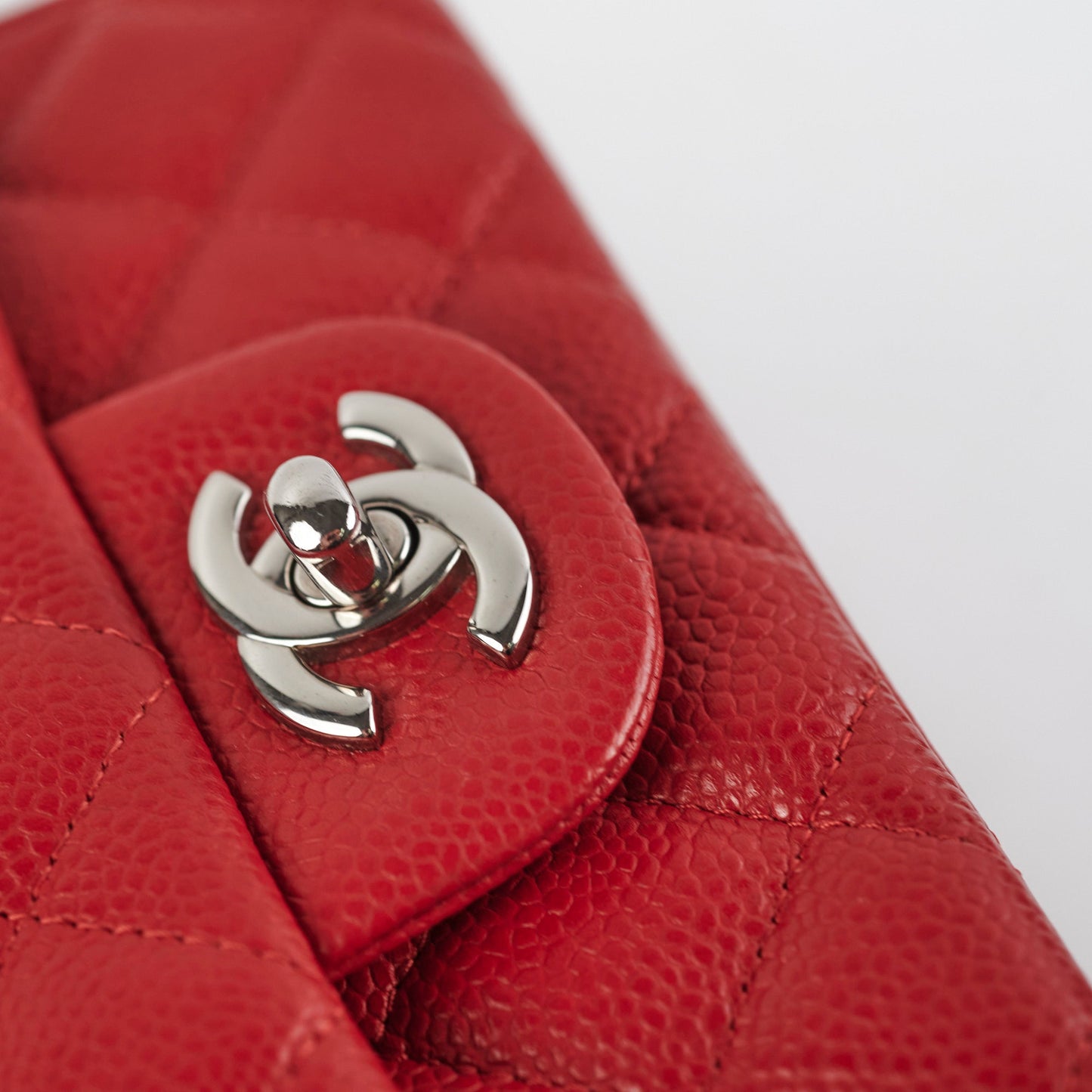 Chanel Classic Flap Square Caviar Red