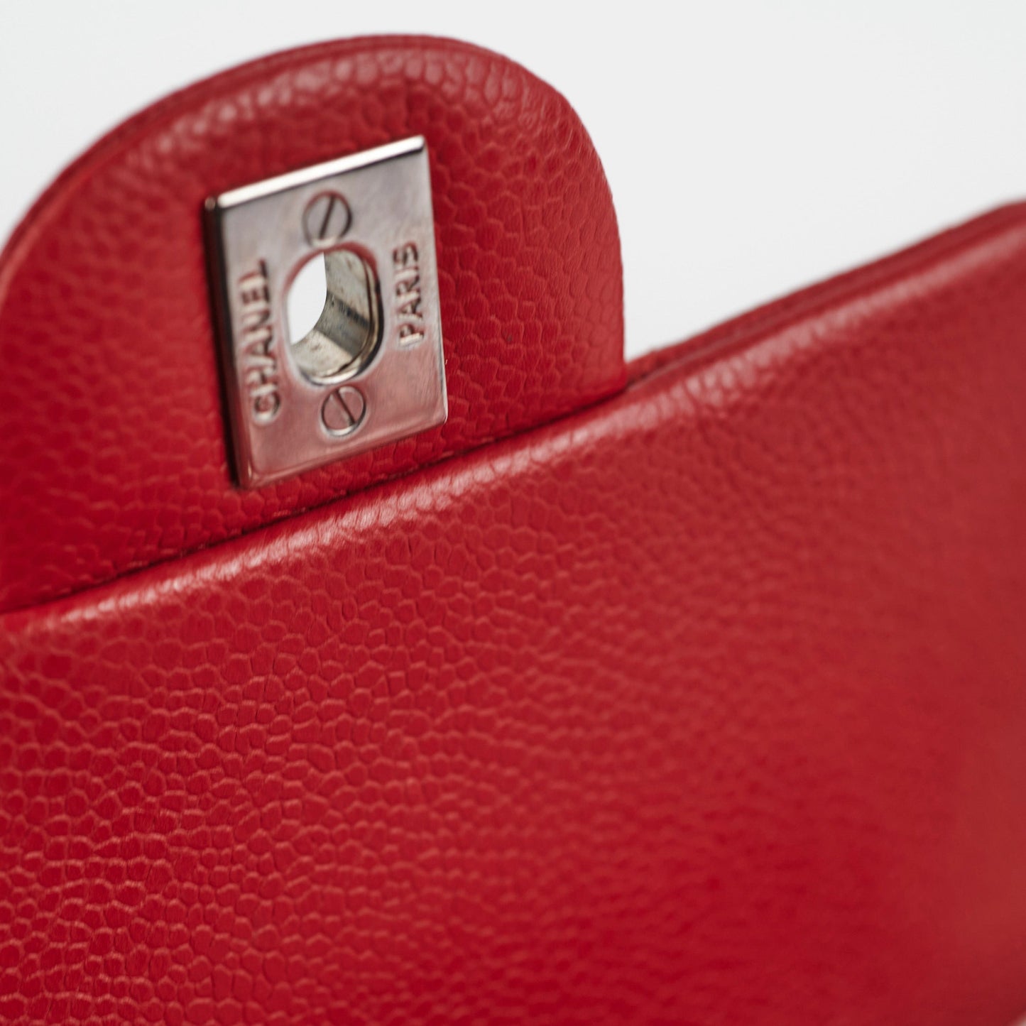 Chanel Classic Flap Square Caviar Red