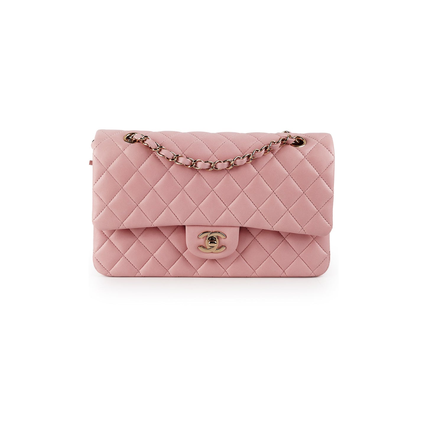Chanel Classic Flap Medium Lambskin Pink