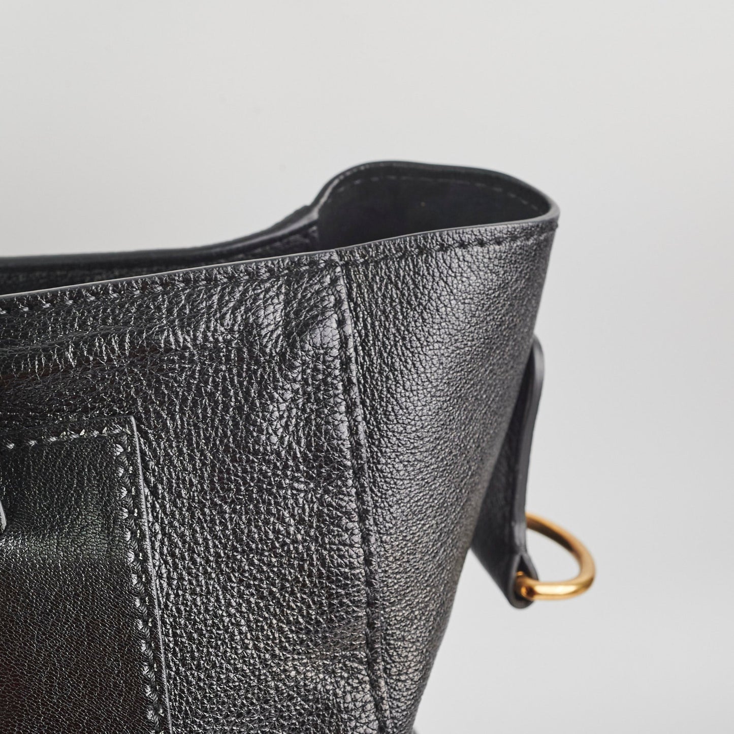 Christian Dior Diorangeles Studded Leather Tote Black