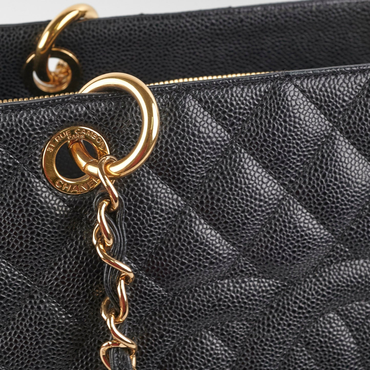 Chanel Caviar GST Grand Shopping Tote Black