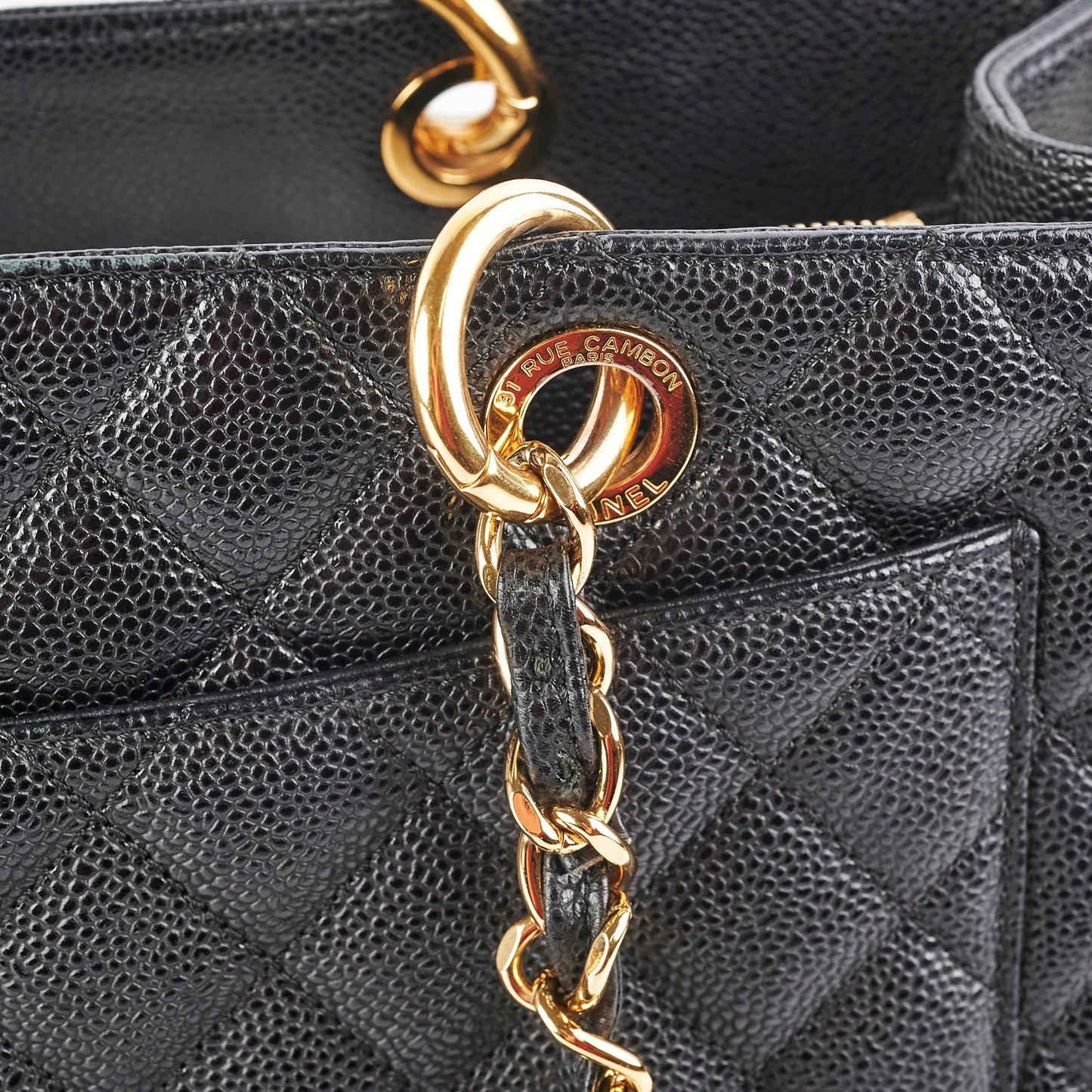 Chanel Caviar GST Grand Shopping Tote Black