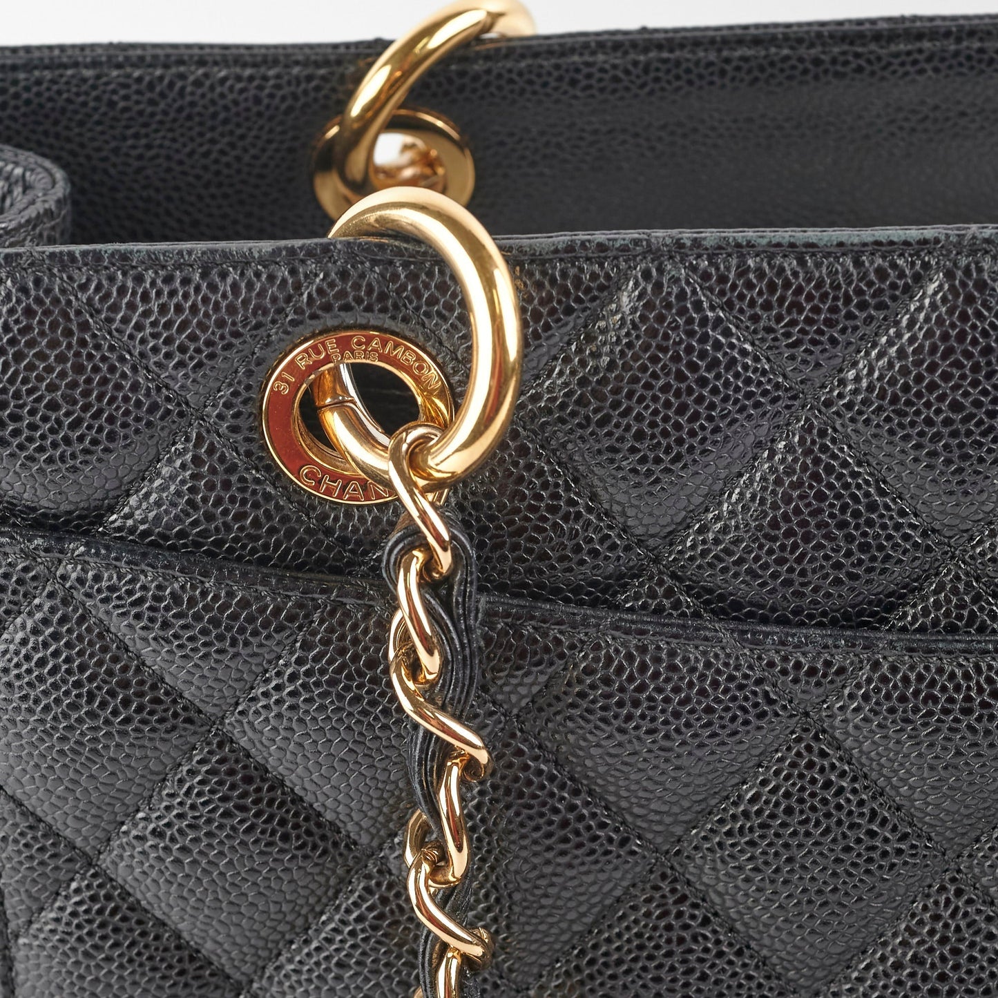 Chanel Caviar GST Grand Shopping Tote Black