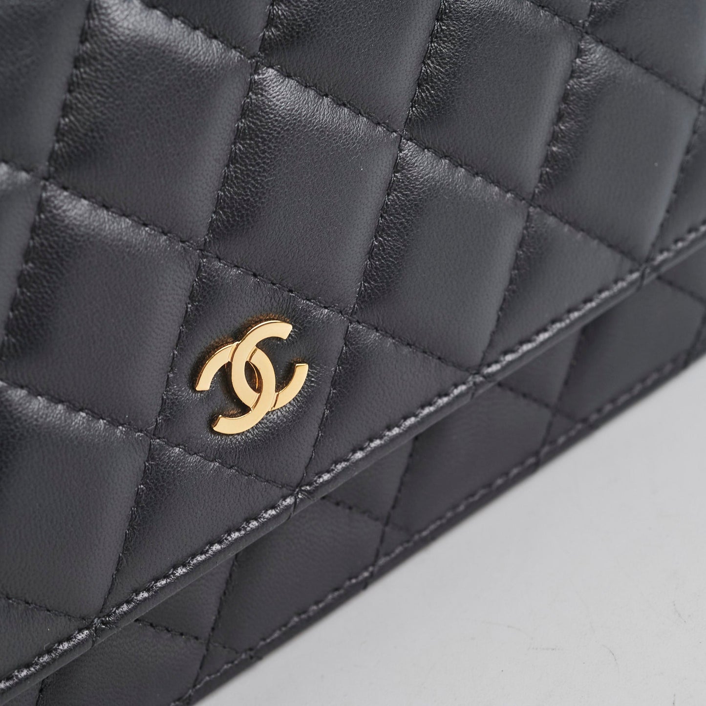 Chanel Lambskin Black Wallet On Chain Woc on hold James