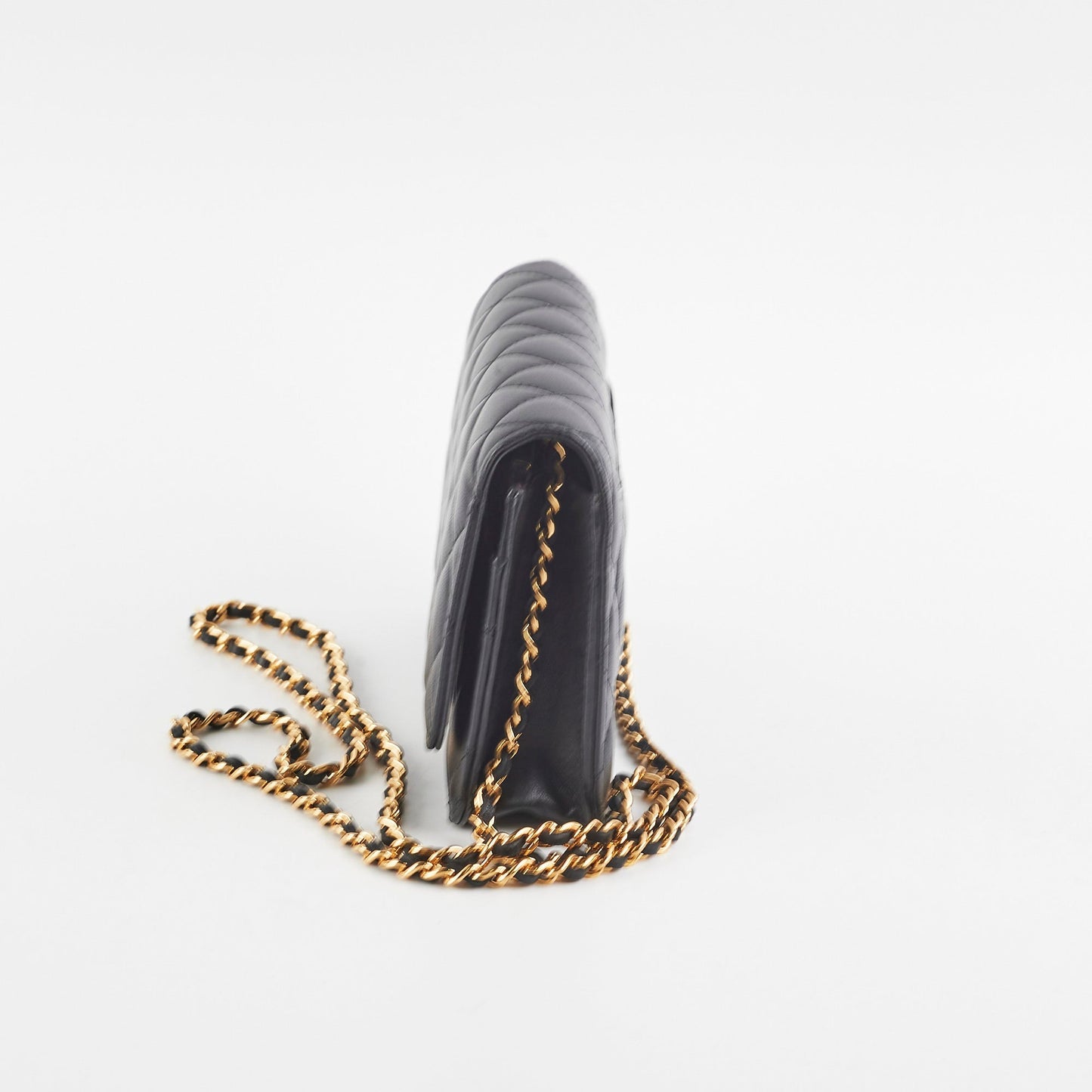 Chanel Lambskin Black Wallet On Chain Woc on hold James
