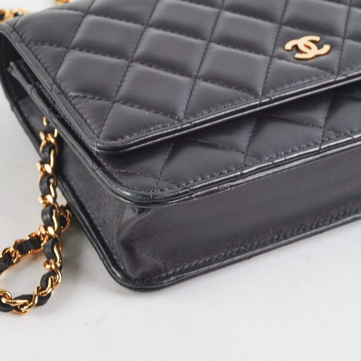 Chanel Lambskin Black Wallet On Chain Woc on hold James