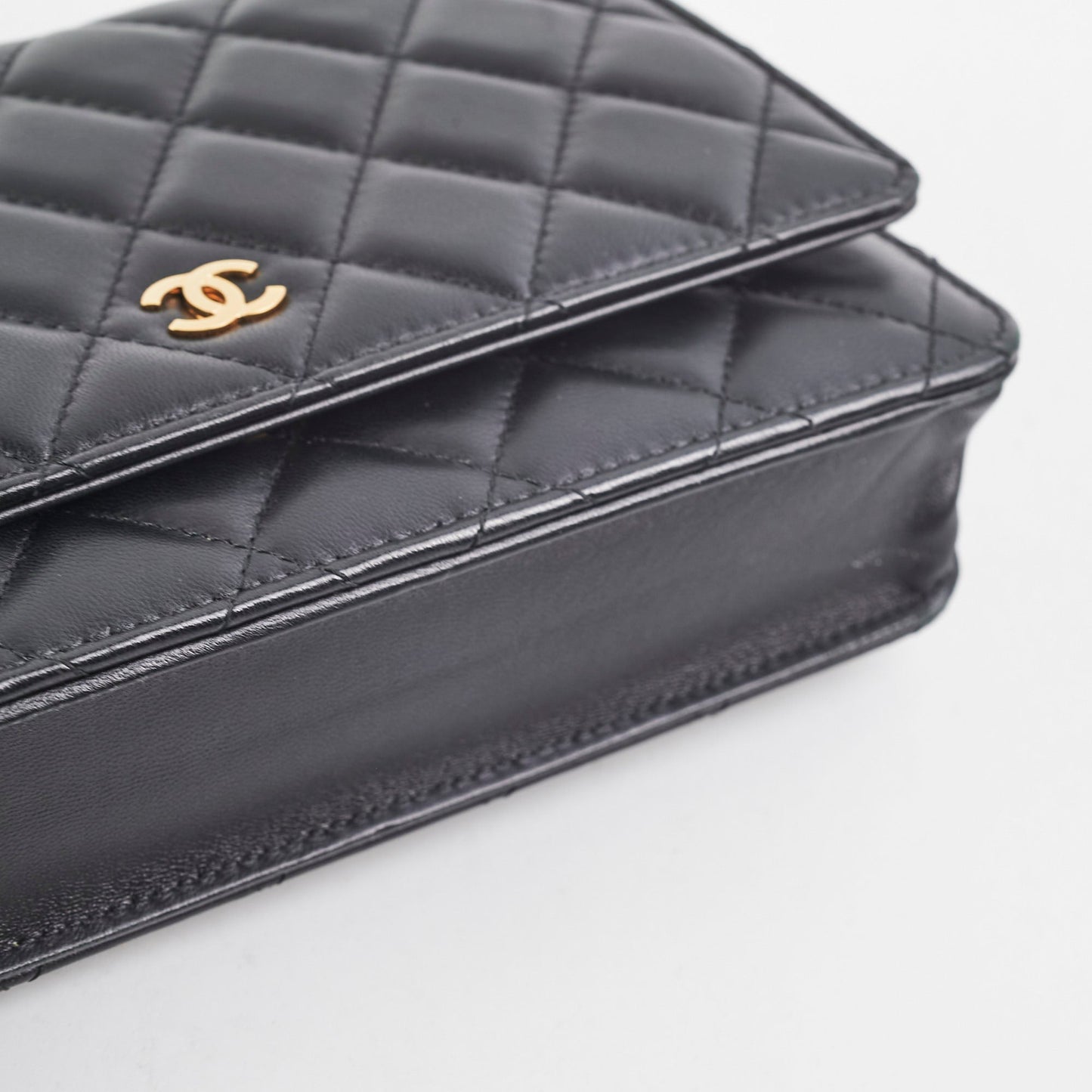 Chanel Lambskin Black Wallet On Chain Woc on hold James