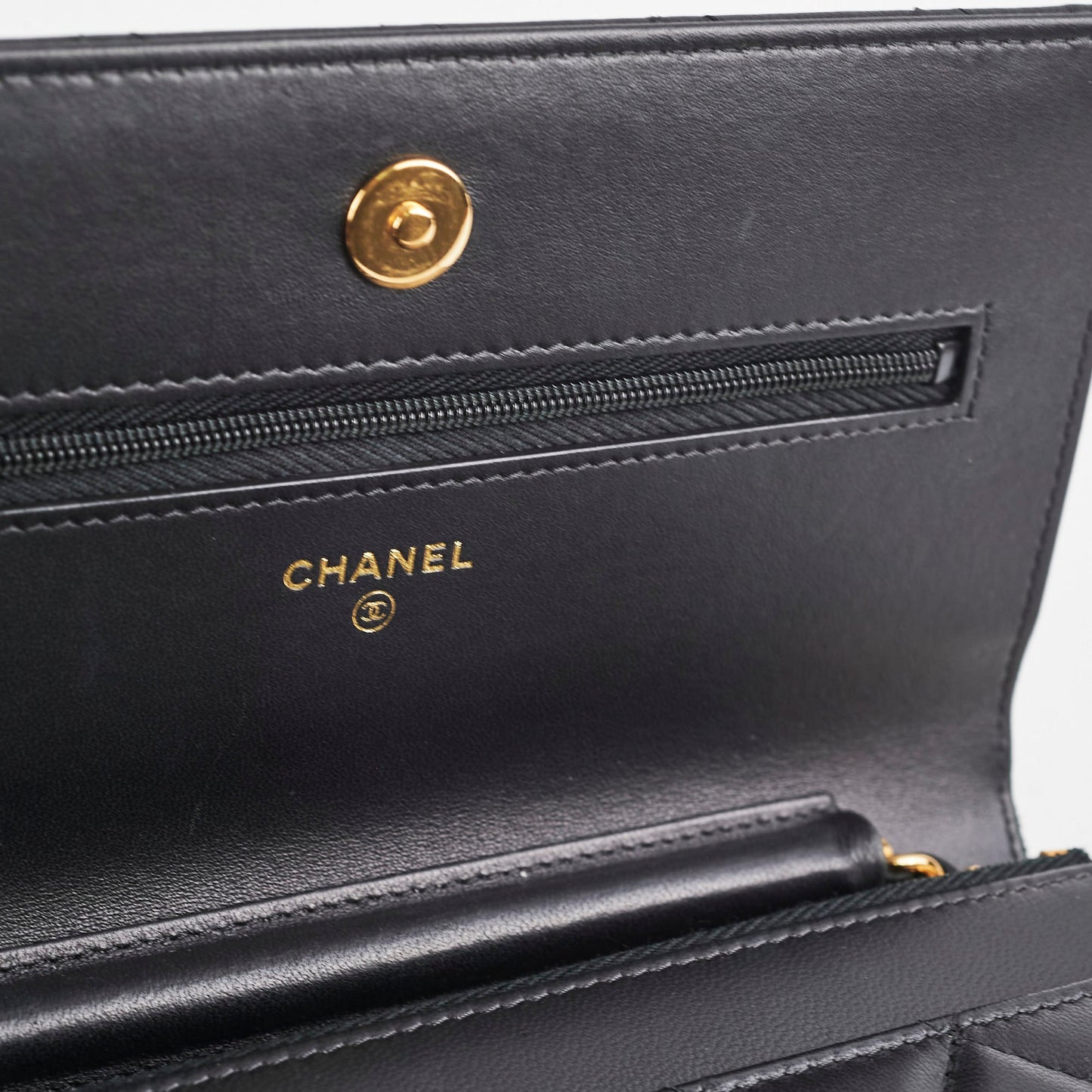 Chanel Lambskin Black Wallet On Chain Woc on hold James