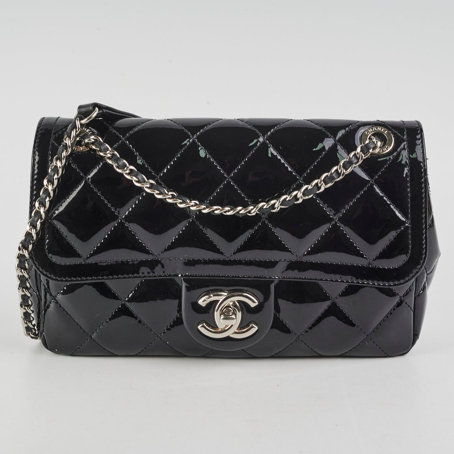 Chanel Patent Seasonal Flap Bag Black