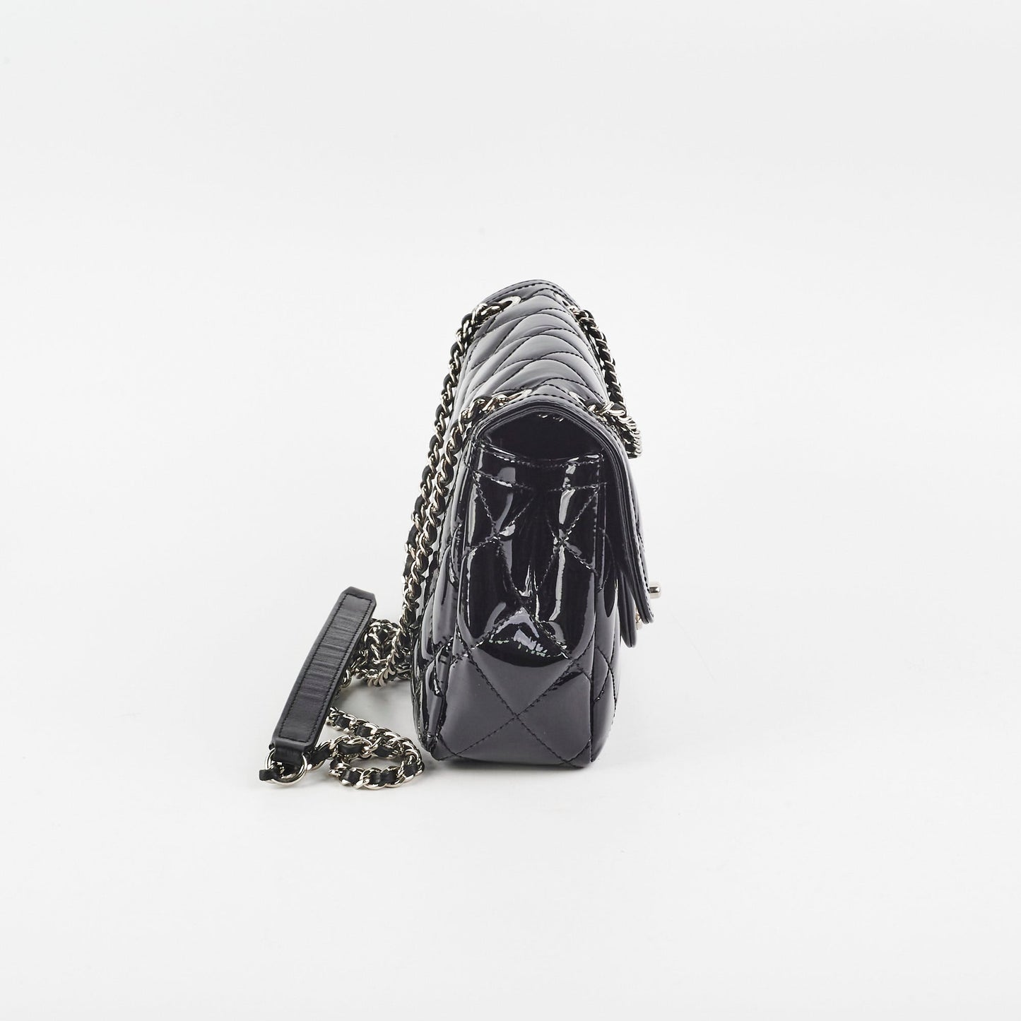Chanel Patent Seasonal Flap Bag Black