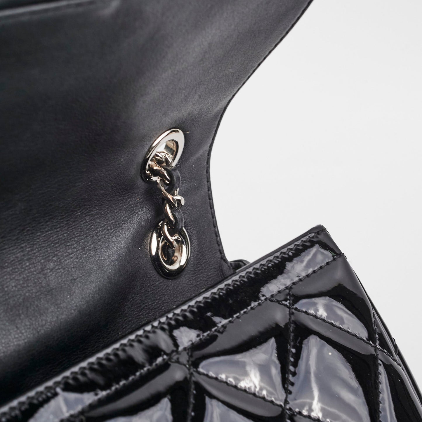 Chanel Patent Seasonal Flap Bag Black