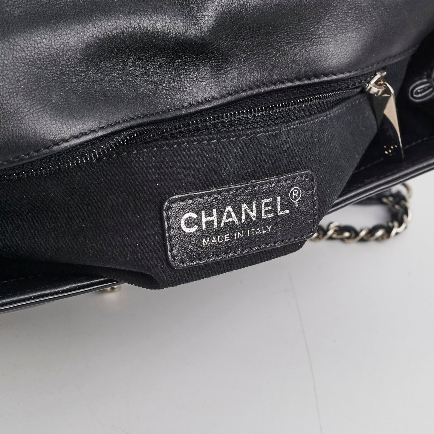 Chanel Patent Seasonal Flap Bag Black