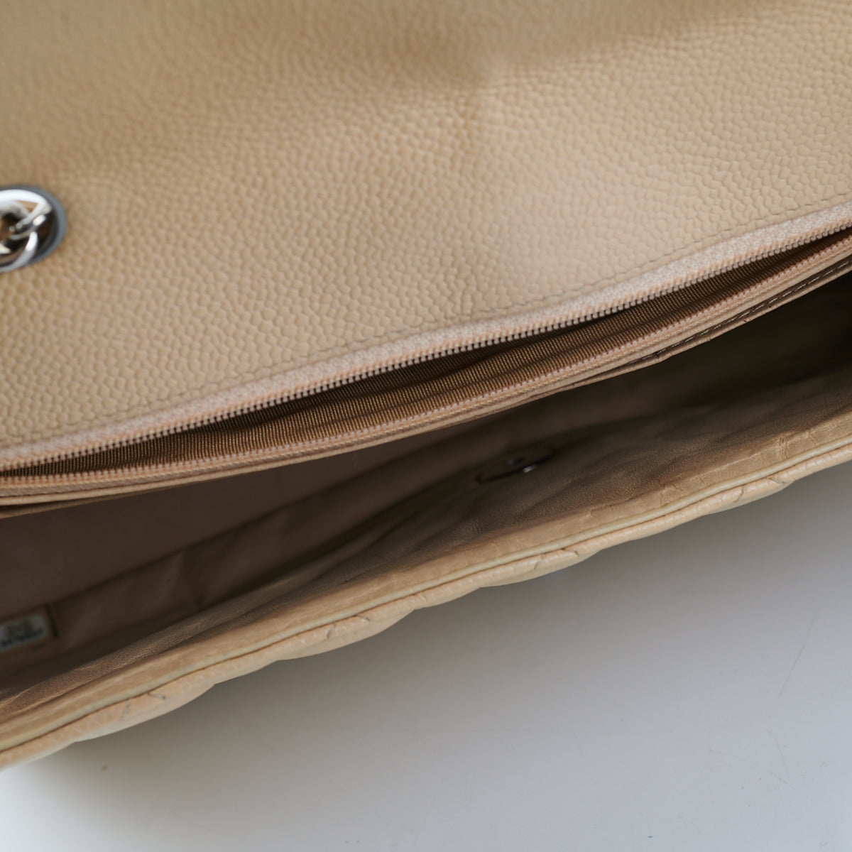 Chanel Classic Flap Jumbo Caviar Beige