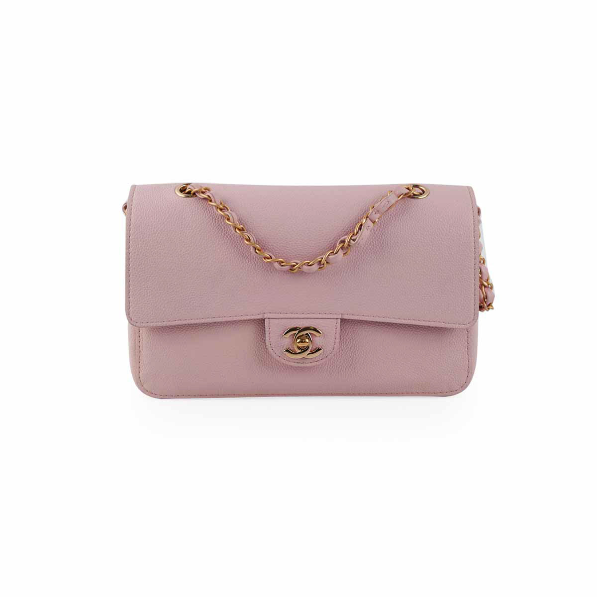 Chanel Double Flap Caviar Medium/Large Dusty Pink