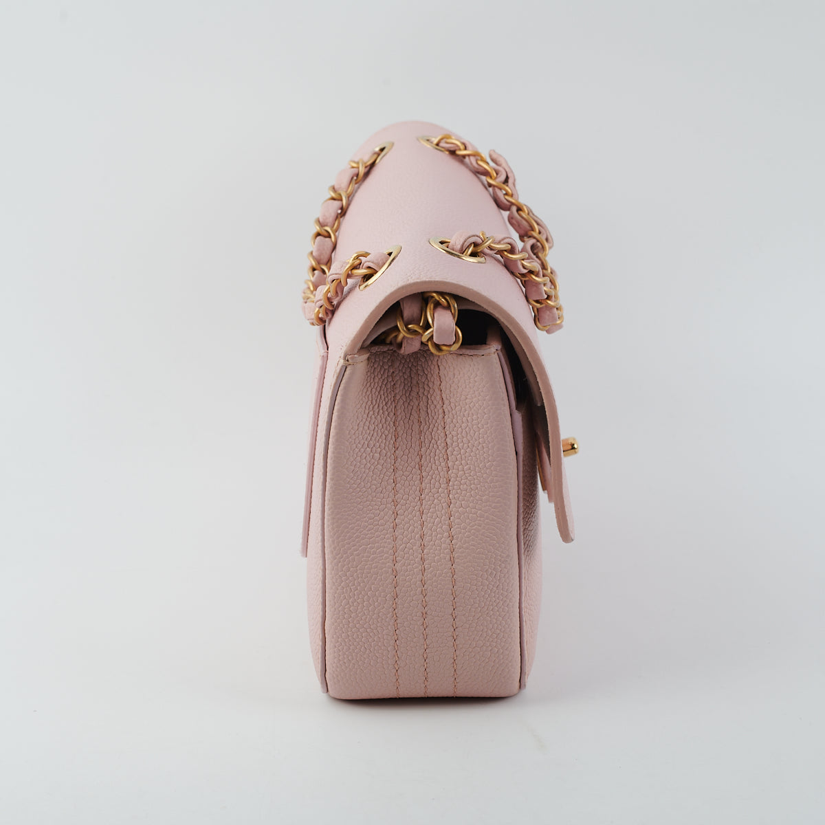 Chanel Double Flap Caviar Medium/Large Dusty Pink
