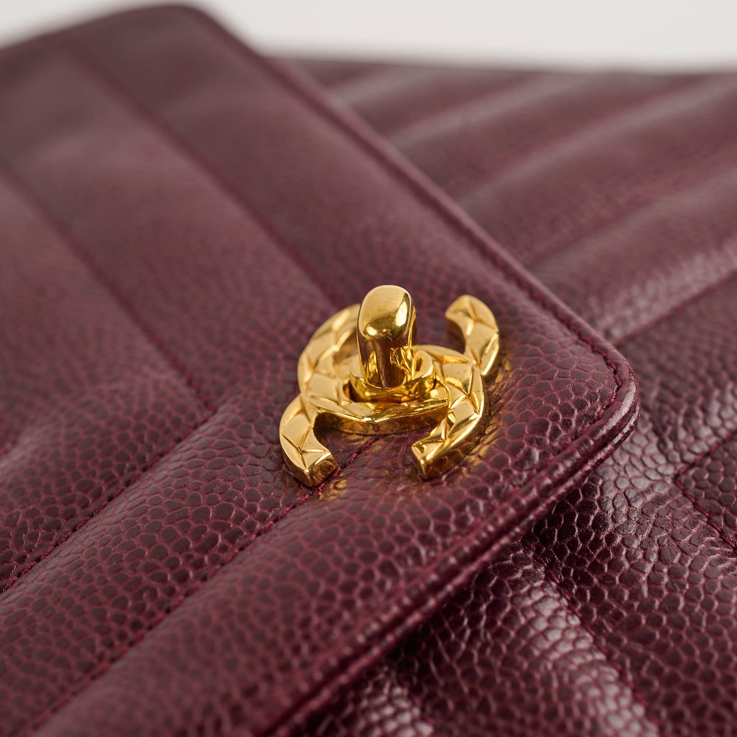 Chanel  Burgundy Camera Chevron Crossbody - Series 2