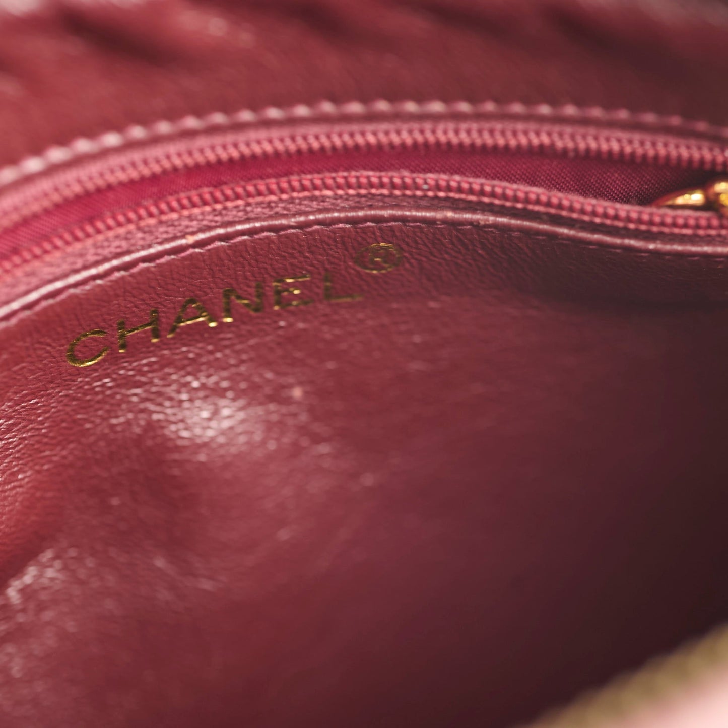Chanel  Burgundy Camera Chevron Crossbody - Series 2