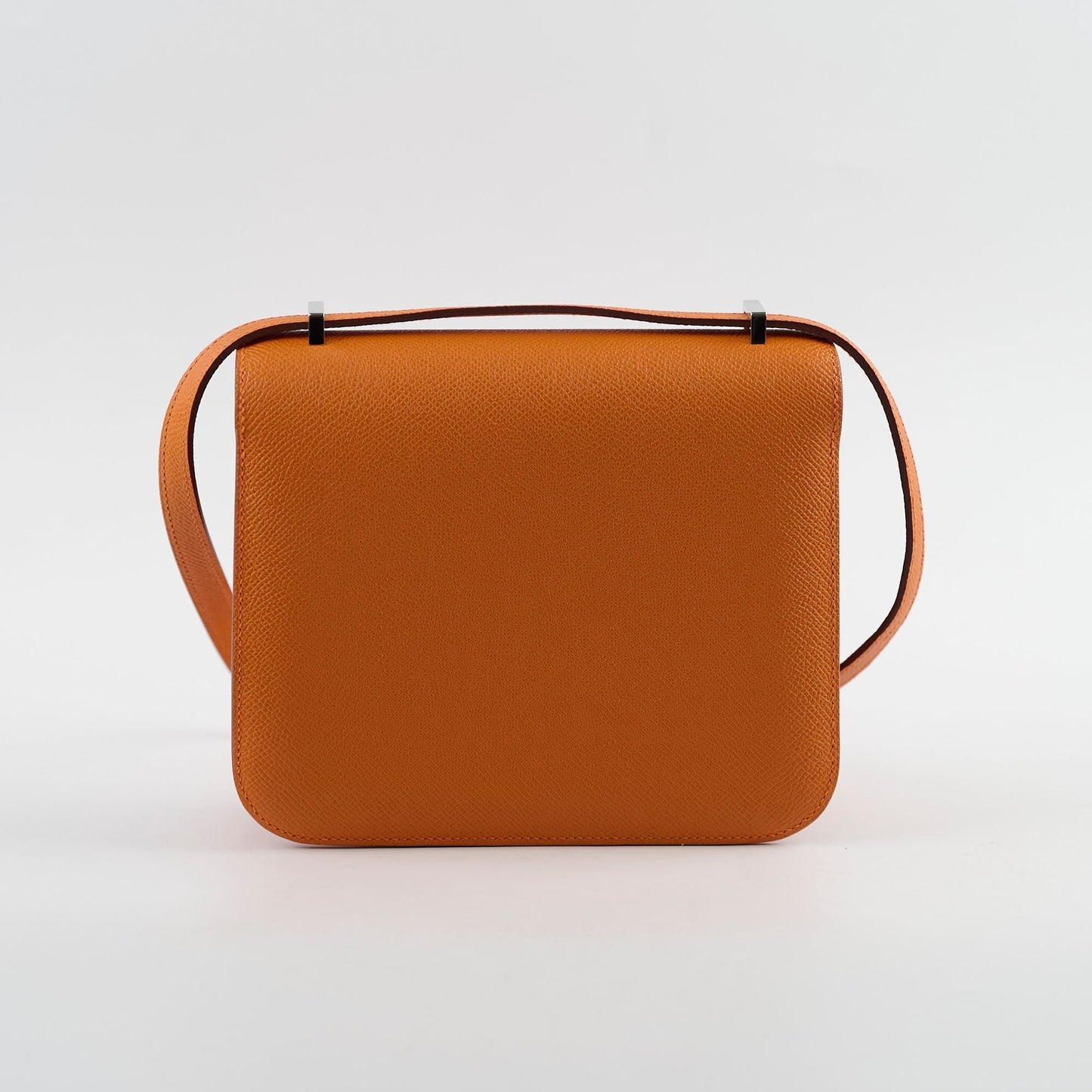 Hermes Mini Constance Espom Orange B stamp 2023