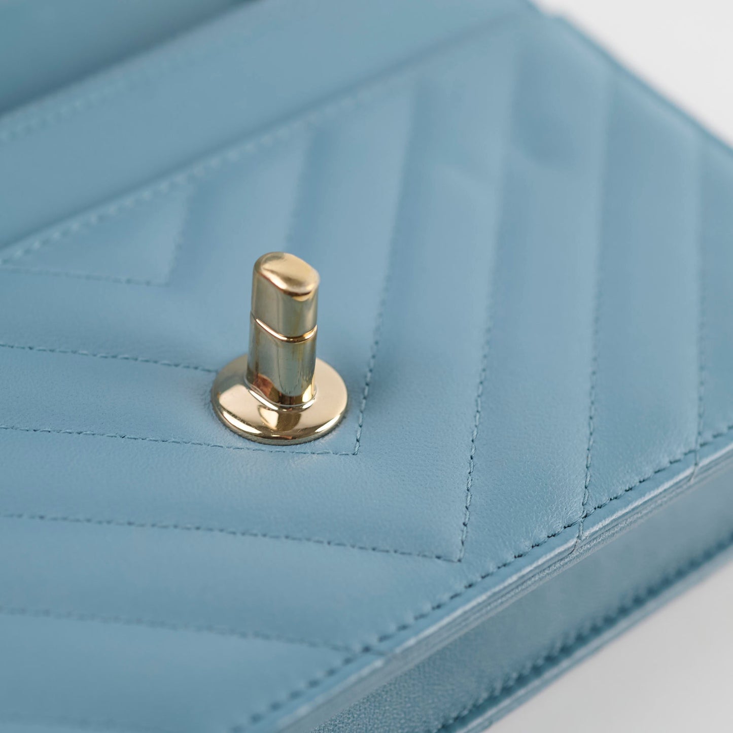 Chanel Trendy CC Wallet on Chain WOC Blue