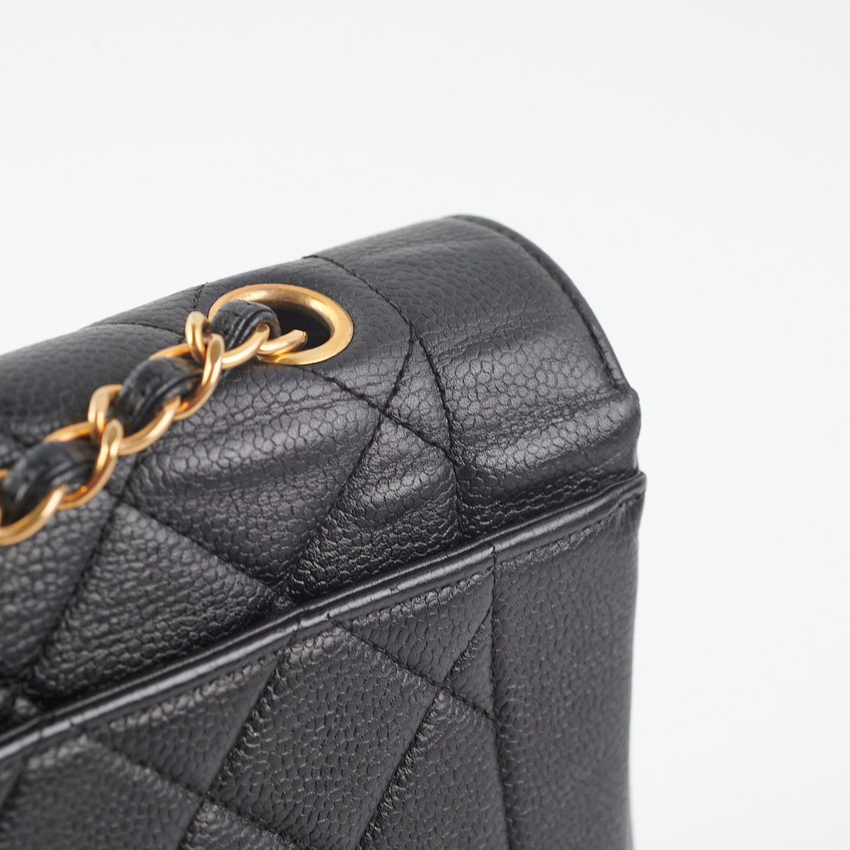 Chanel  Caviar Medium Diana Flap Bag Black