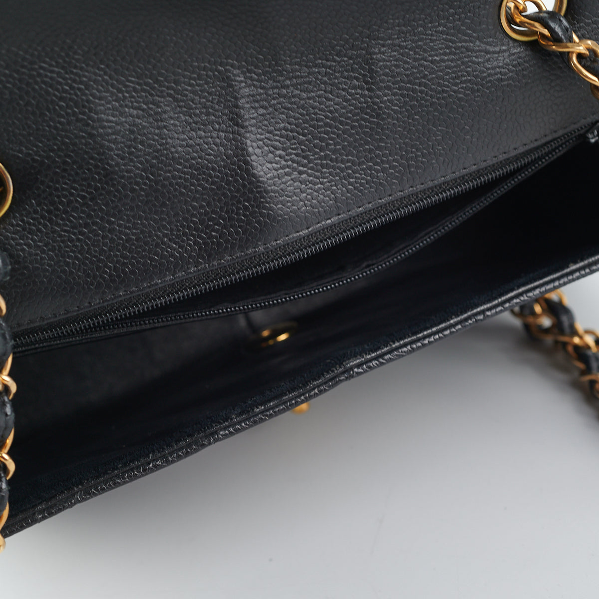 Chanel  Caviar Medium Diana Flap Bag Black