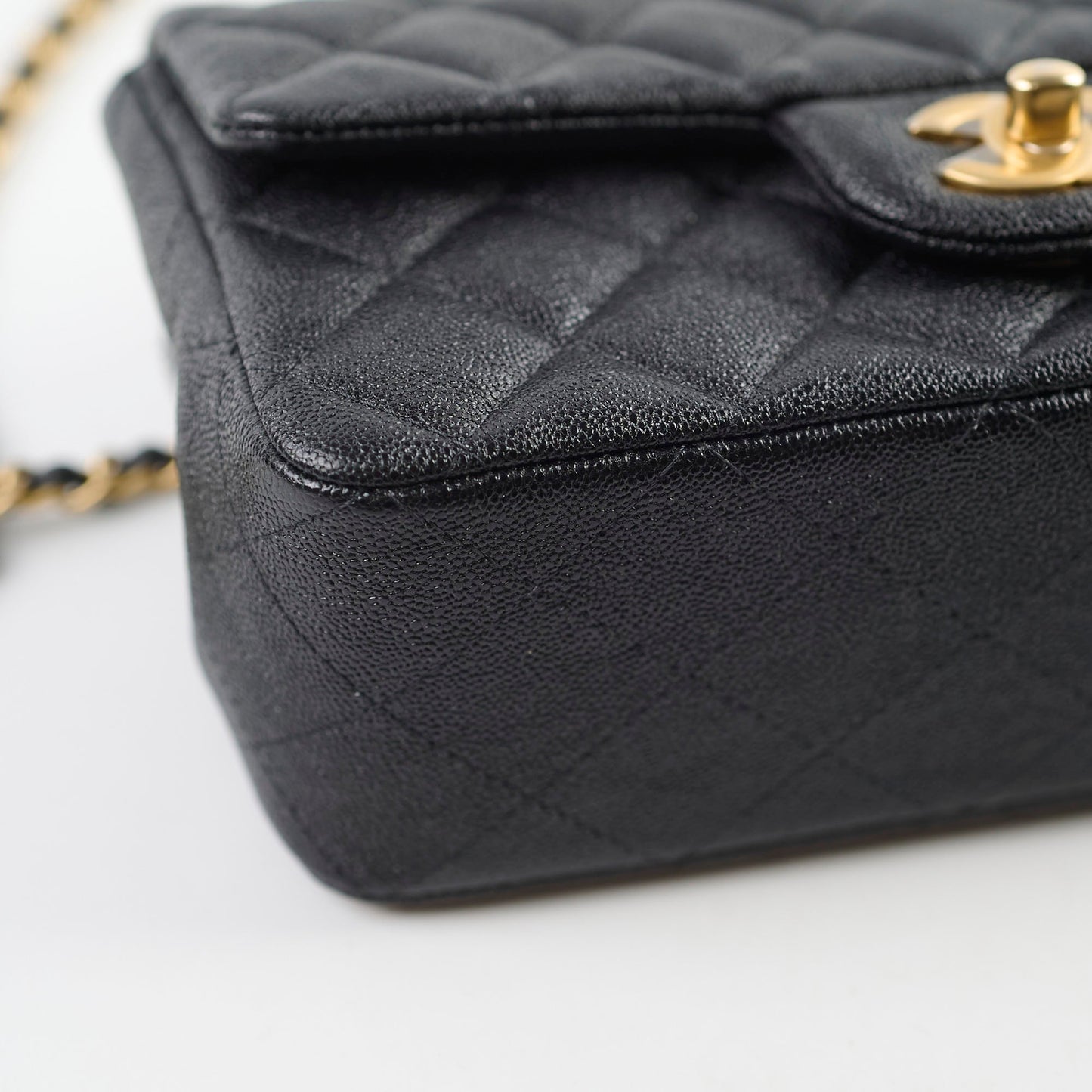 Chanel Caviar Rectangular with Top Handle Black  31 Series