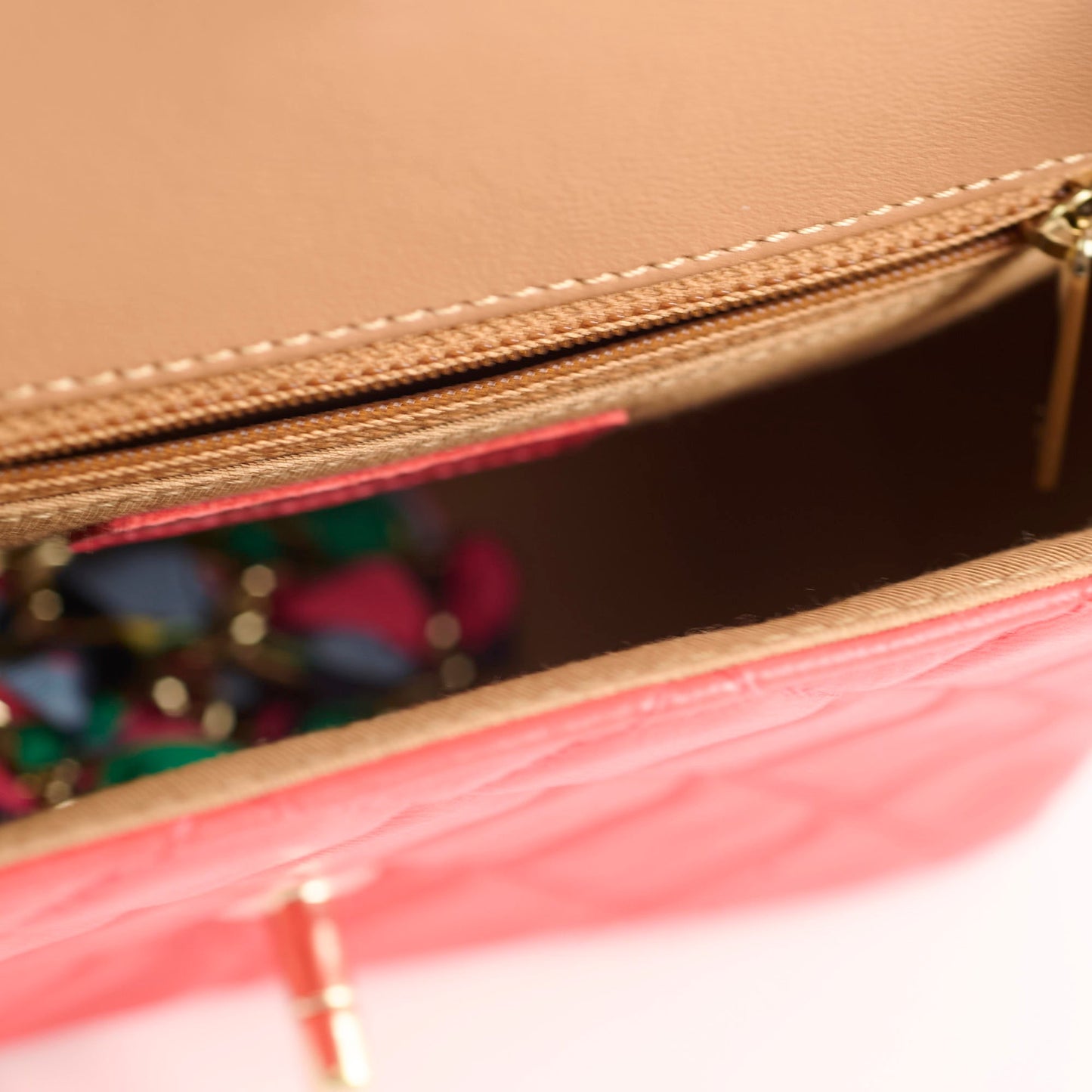 Chanel Mido Bicolore Chain Seasonal Flap Red 31 series