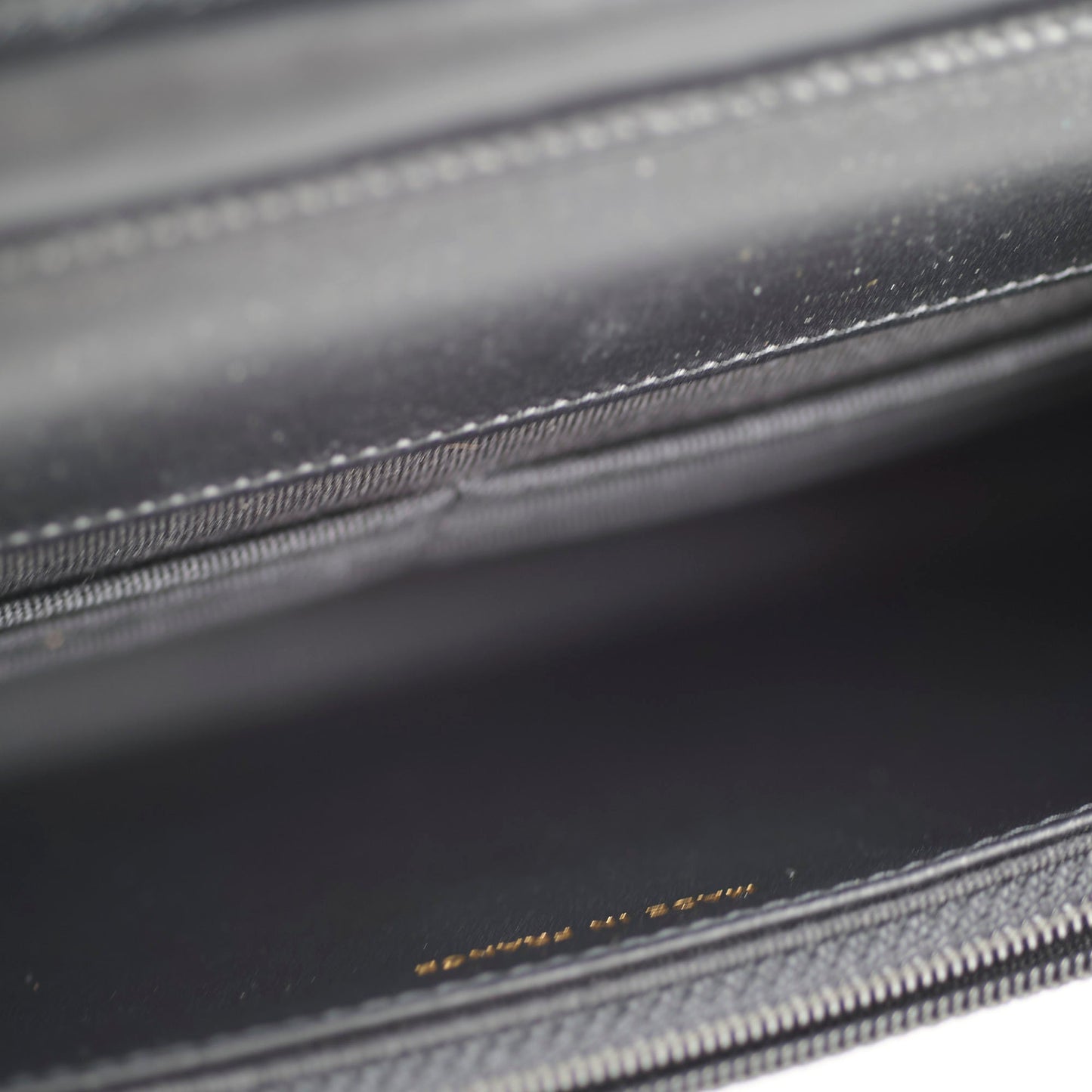 Chanel Boy Wallet On Chain WOC Chevron Caviar Black- Microchipped