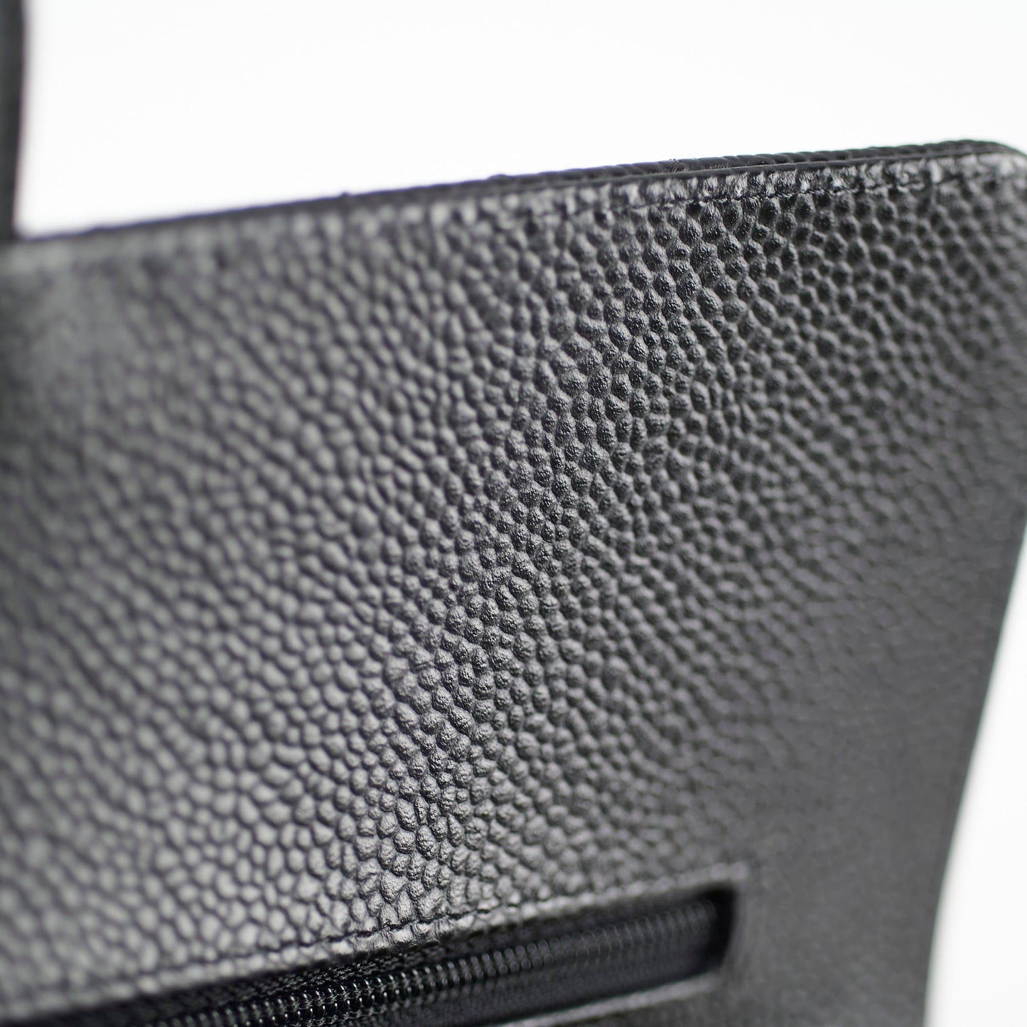 Chanel Medium/Large Caviar Double Classic Flap Black Microchipped