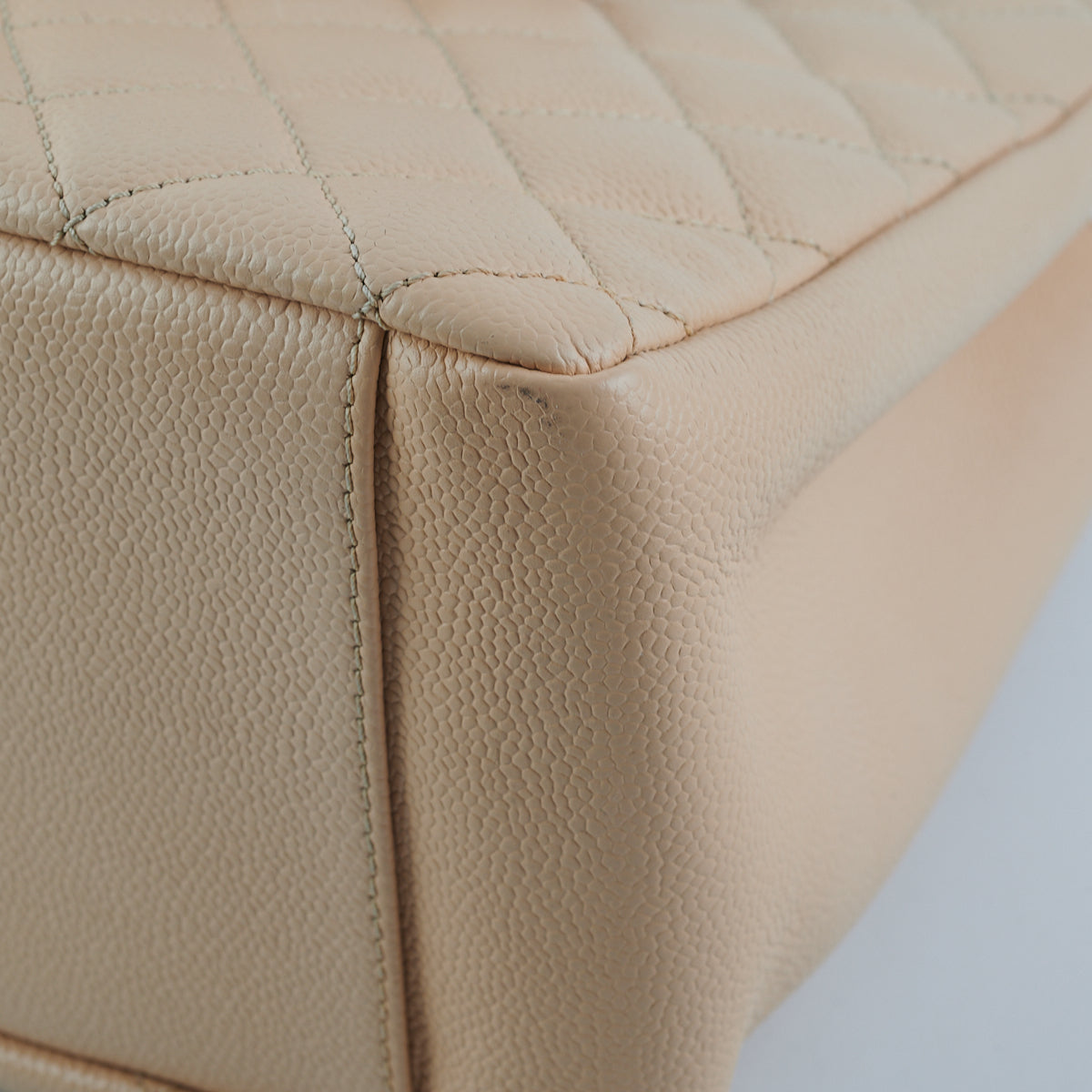Chanel Caviar Grand Shopping Tote GST Beige
