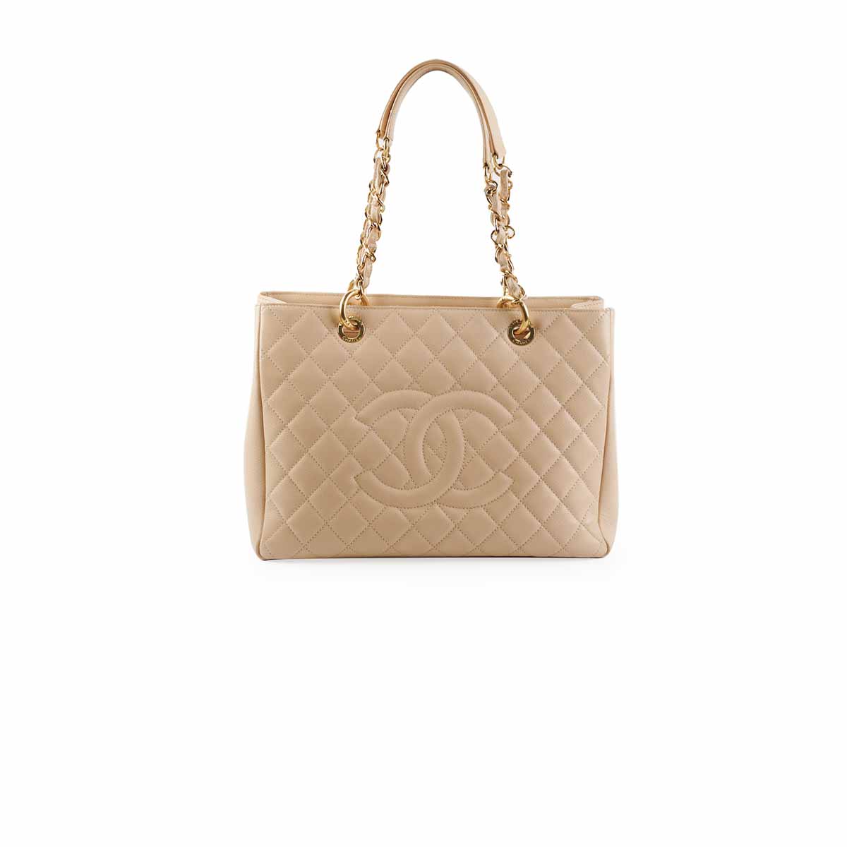 Chanel Caviar Grand Shopping Tote GST Beige