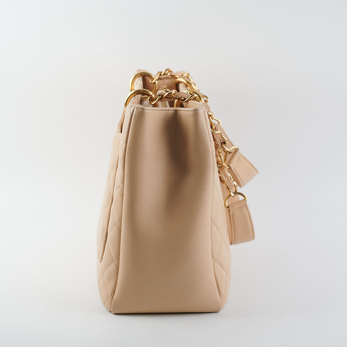 Chanel Caviar Grand Shopping Tote GST Beige