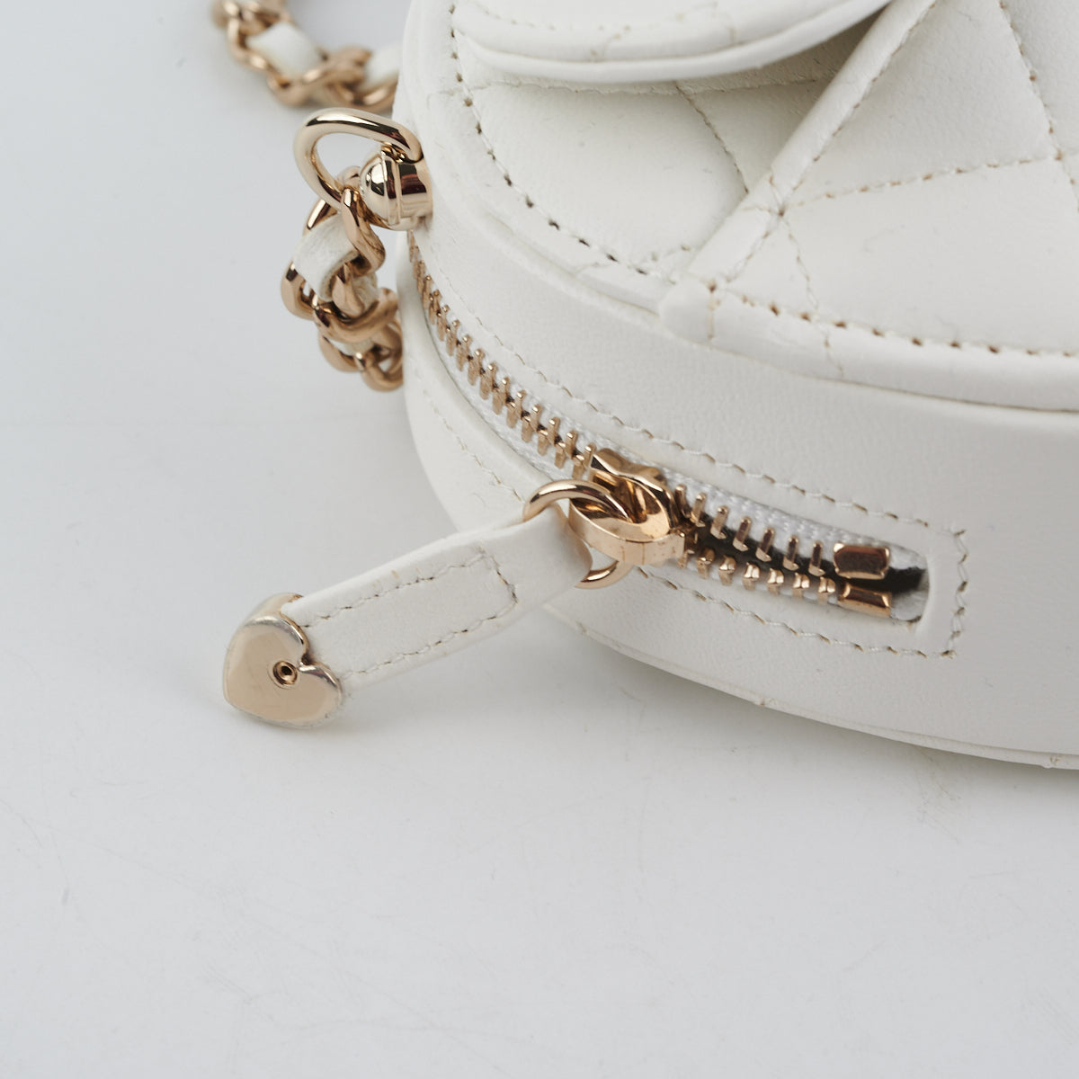 Chanel Mini Heart Bag White